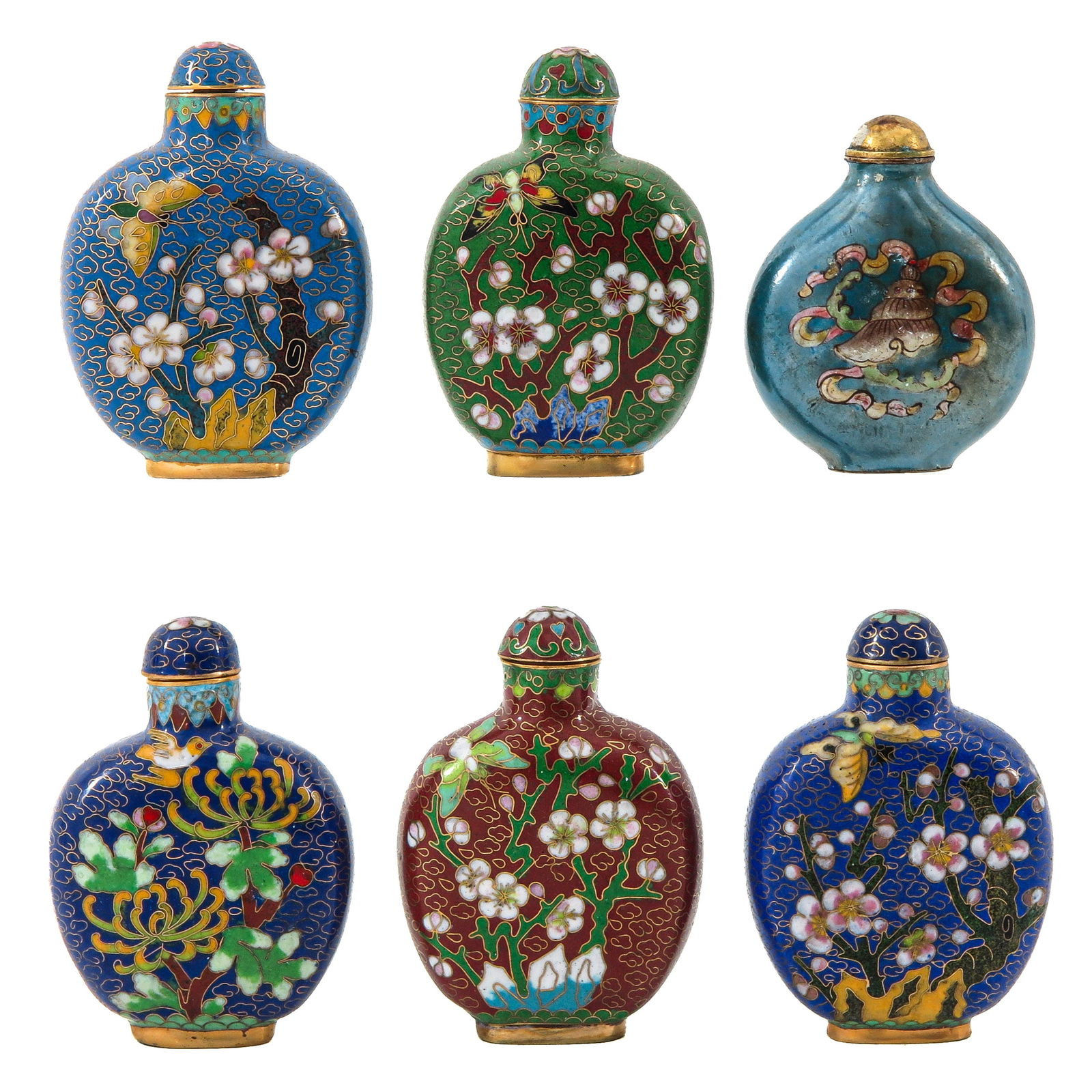 A Group of 6 Snuff Bottles (1 of 6)