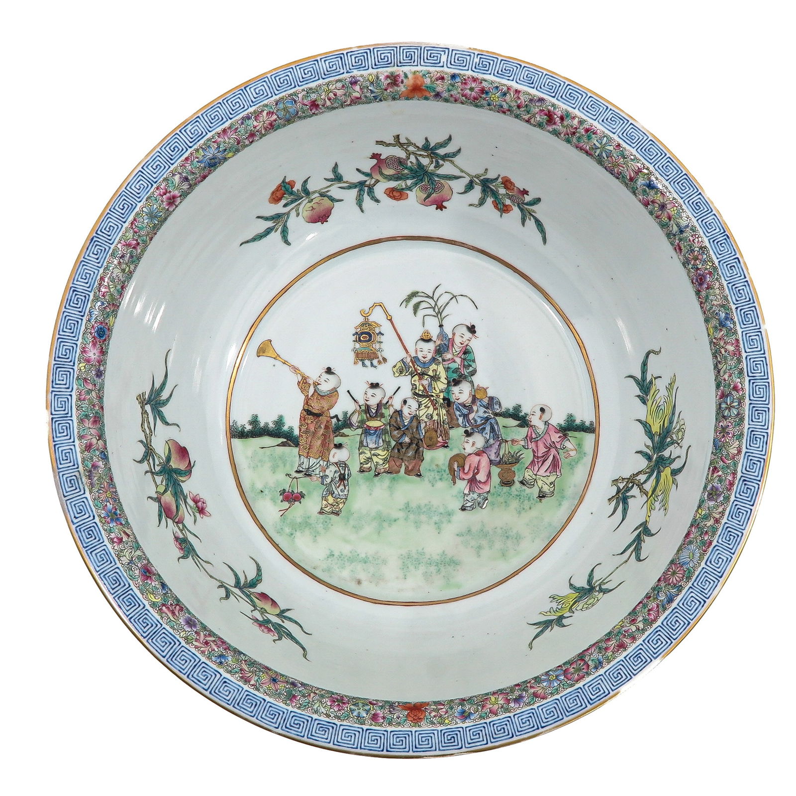 A Polychrome Decor Serving Bowl - 5