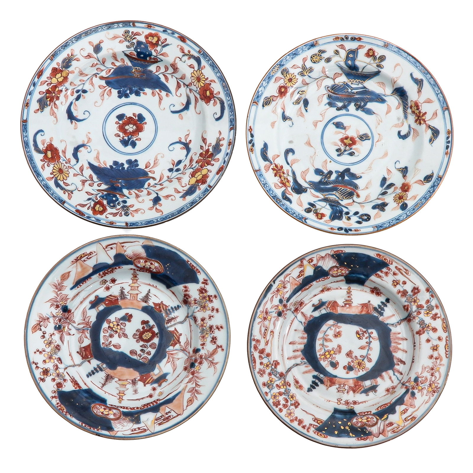 A Lot of 2 Pair of Imari Plates (1 of 6)