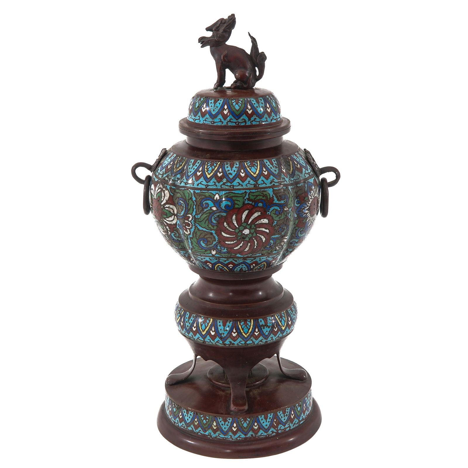 A Bronze and Cloisonné Koro (1 of 6)