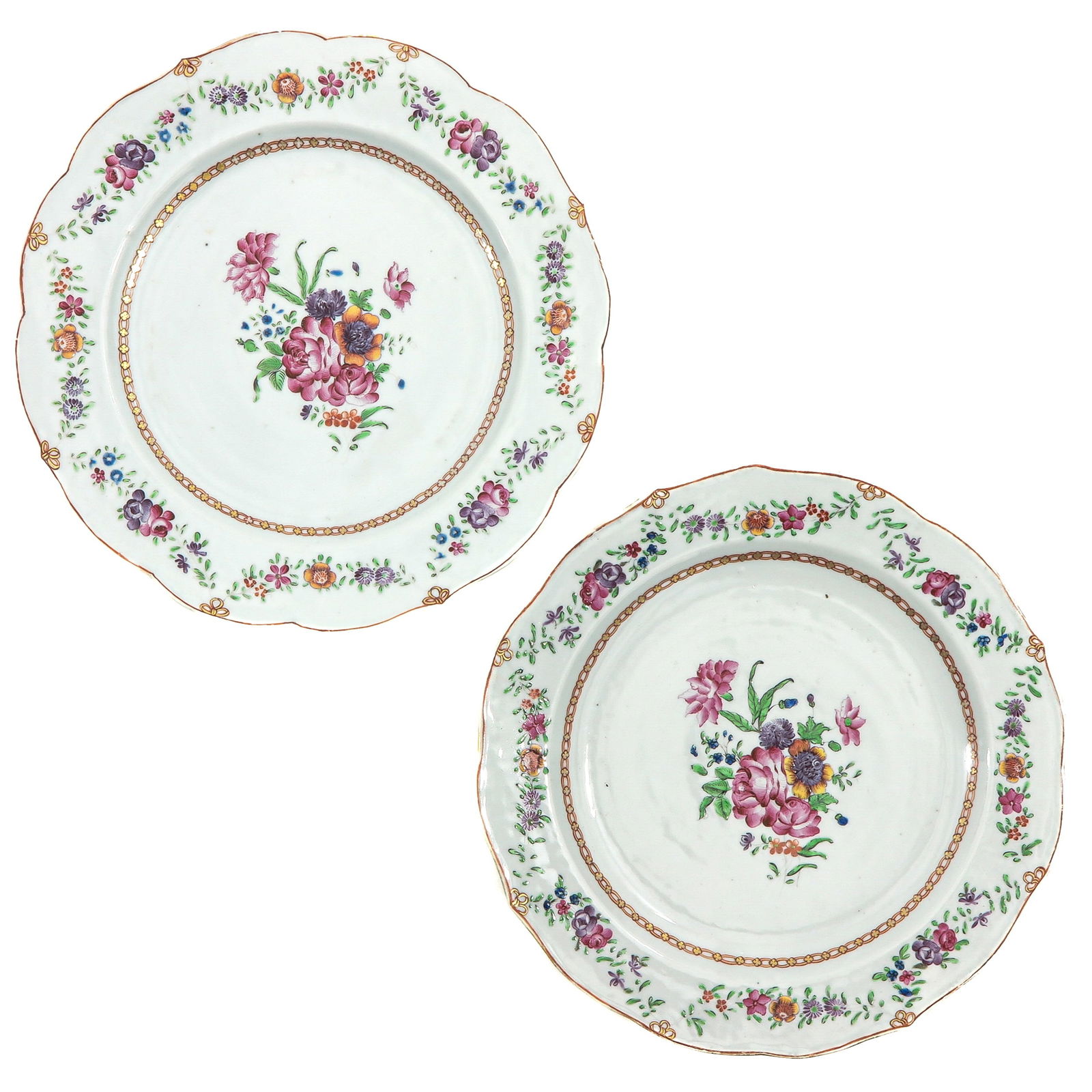 A Pair of Famille Rose Plates (1 of 6)