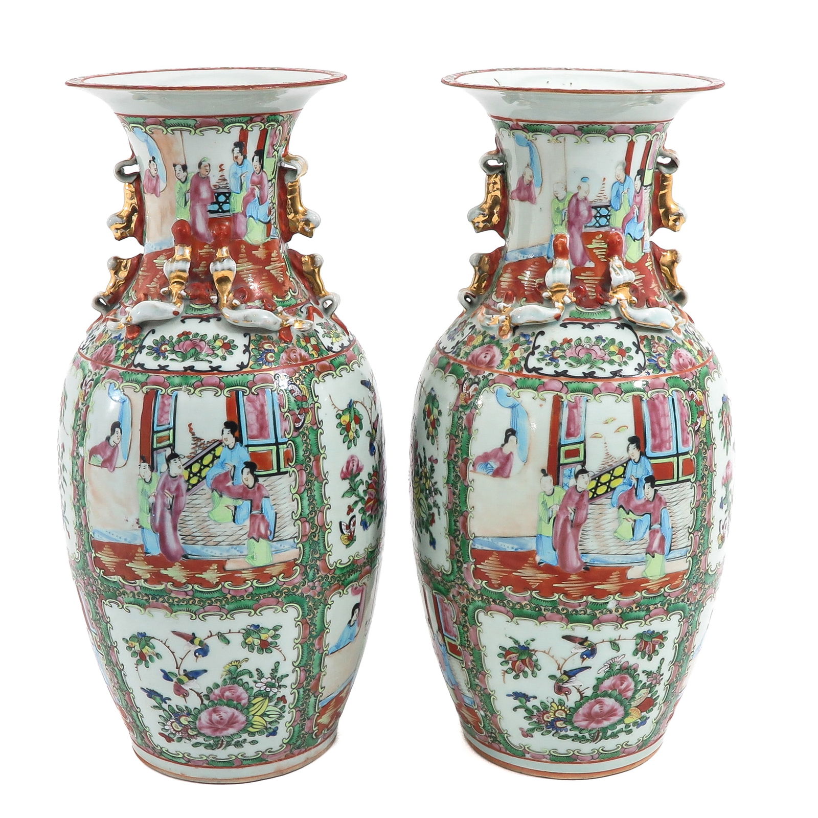 A Pair of Cantonese Vases (1 of 6)