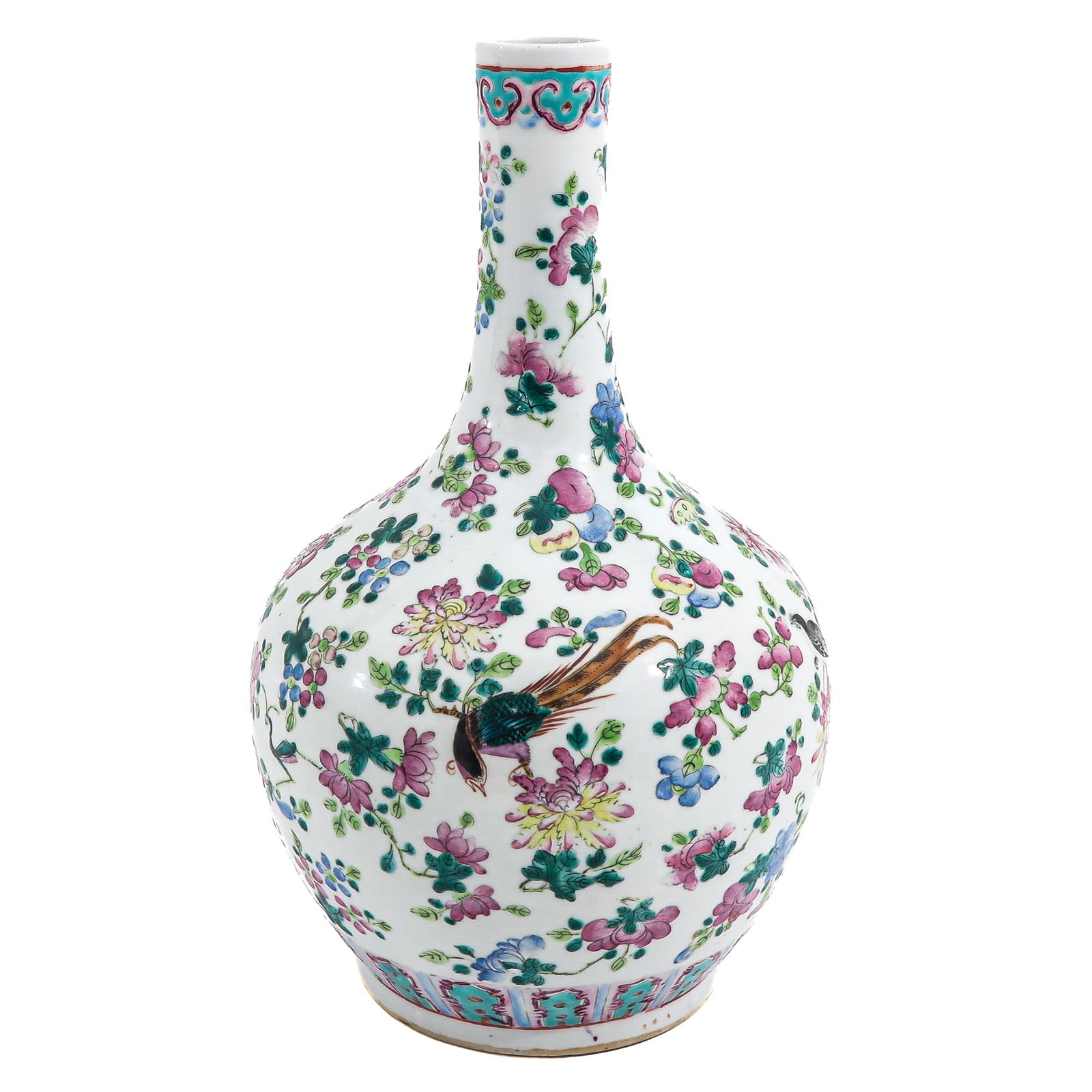 A Famille Rose Bottle Vase (1 of 6)