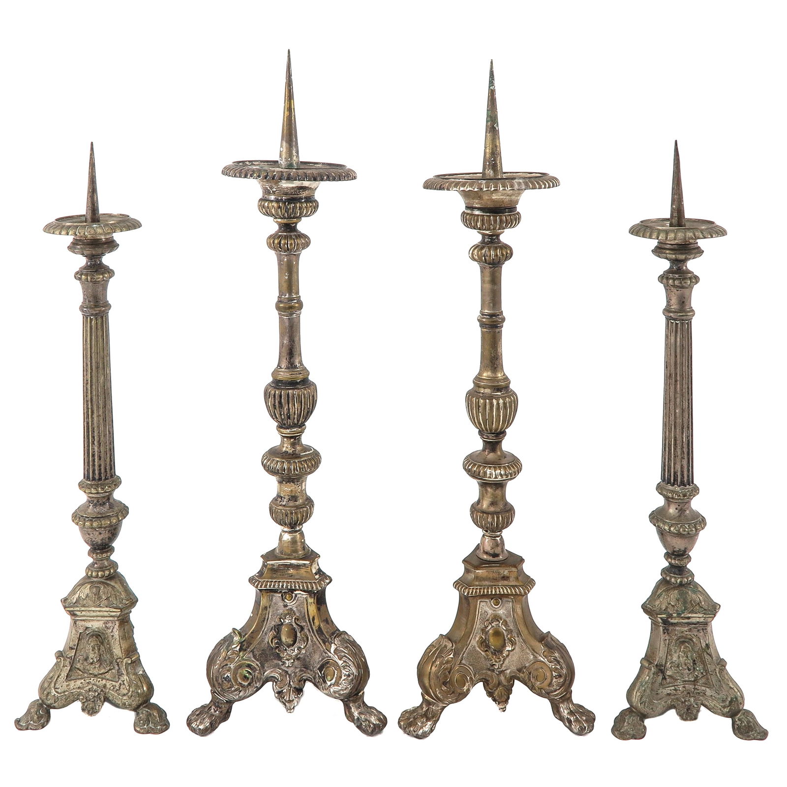 Two Pair of Church Candlesticks (1 of 10)