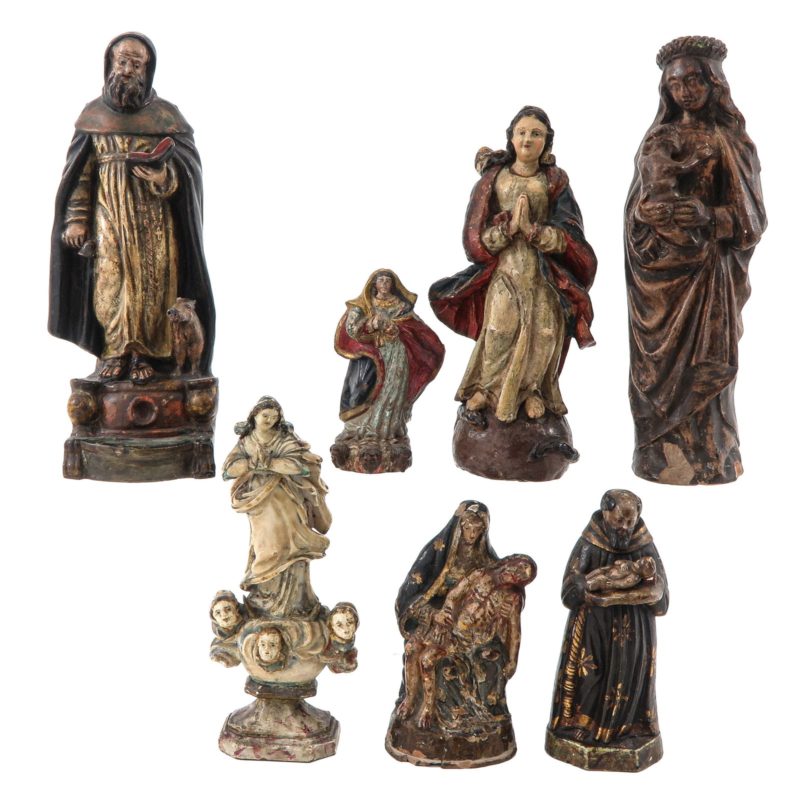 A Group of 7 Statues (1 of 9)