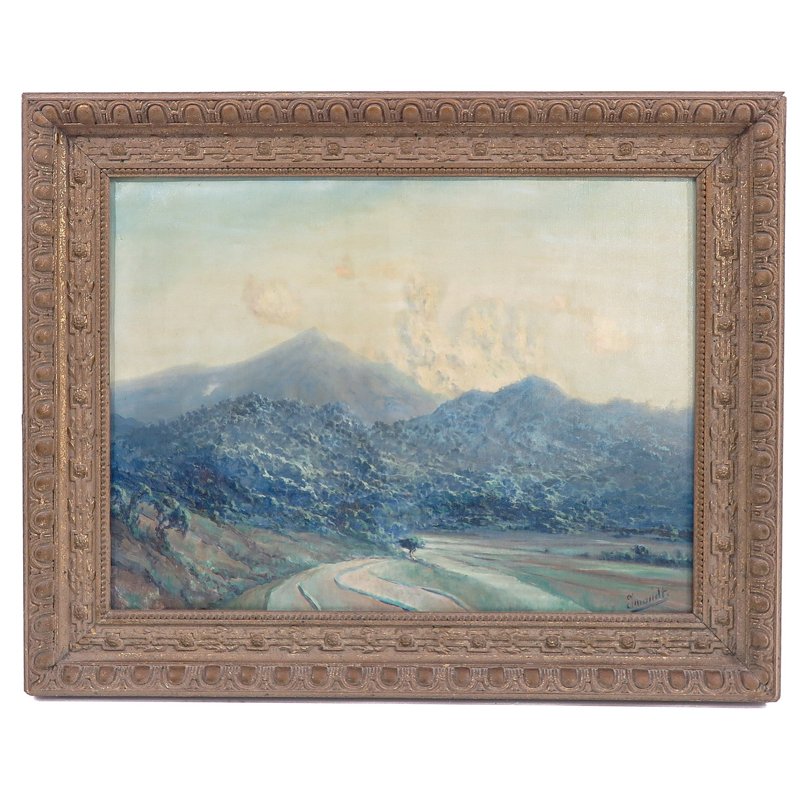 An Oil on Canvas Painting: oil on canvas, signed Imandt Willem ( 1882 - 1967 ), depicting a landscape, 80 x 60 cm