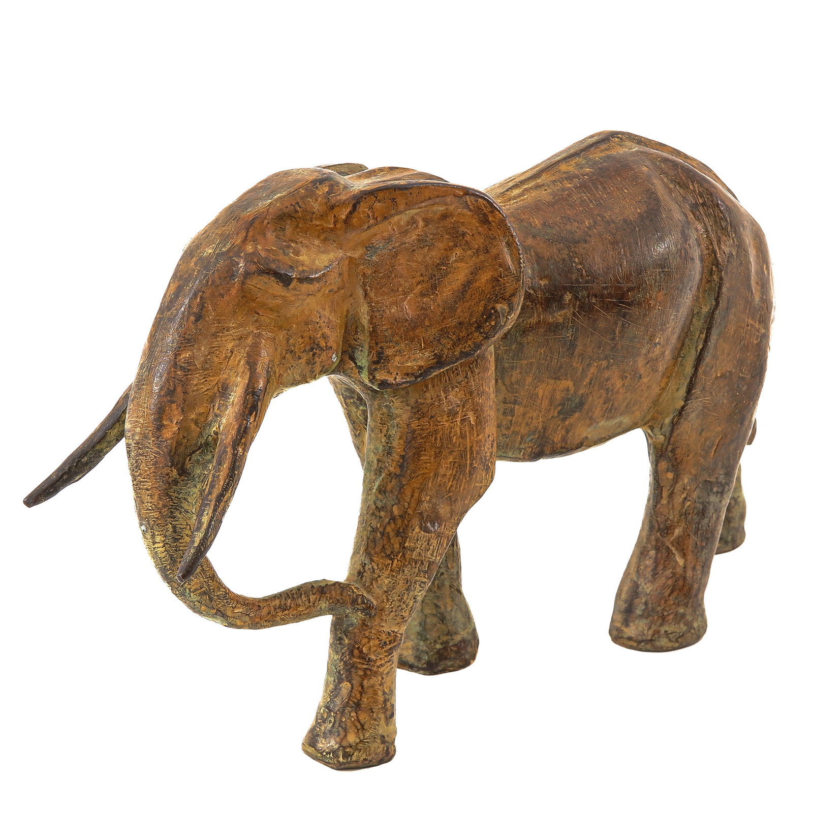 An Elephant Sculpture: of an elephant, Peter W. Engelen, Smelik & Stokking Galleries, 1998, bronze, 26 x 15 x 7 cm Edition of 12 pieces