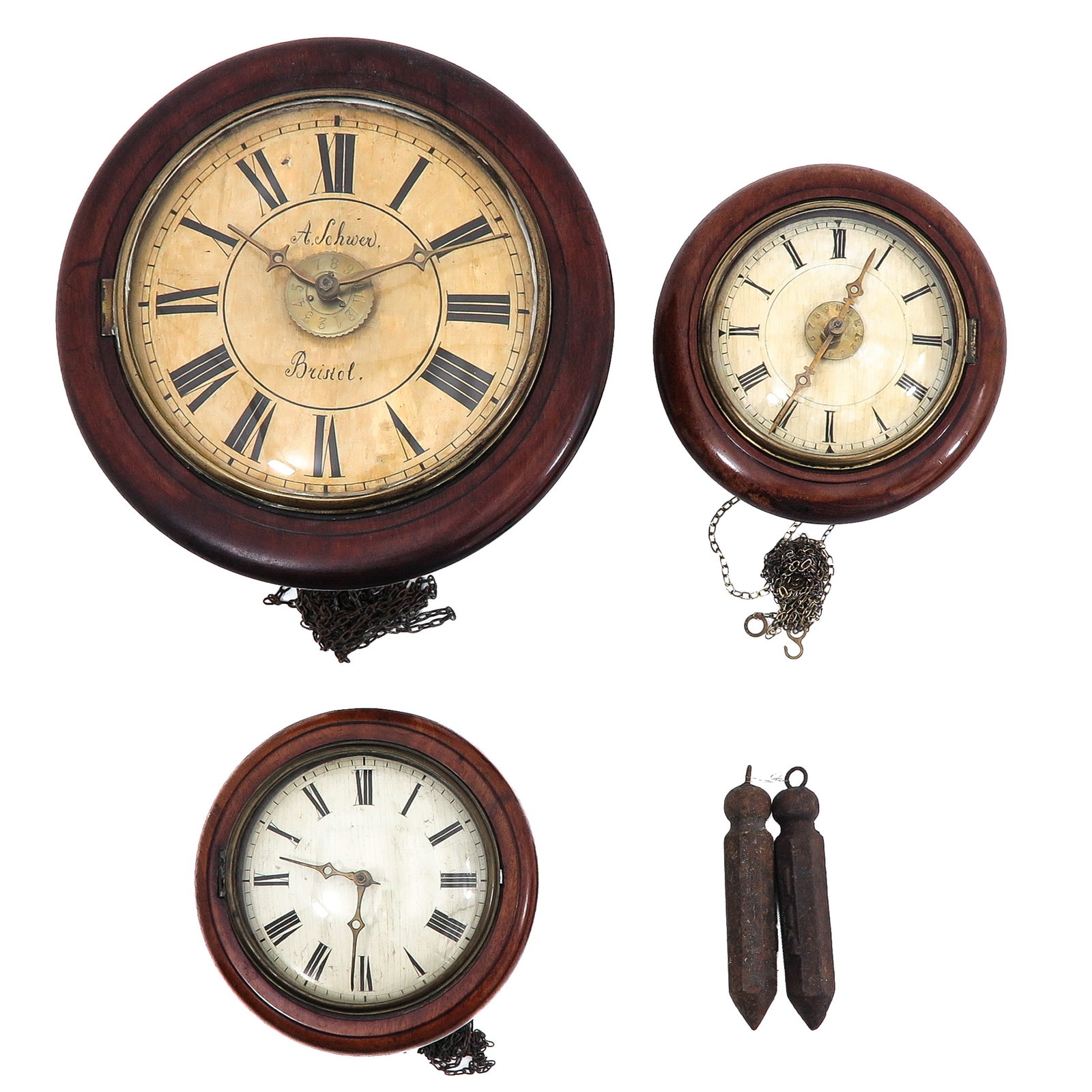 A Group of 3 Wall Clocks (1 of 7)