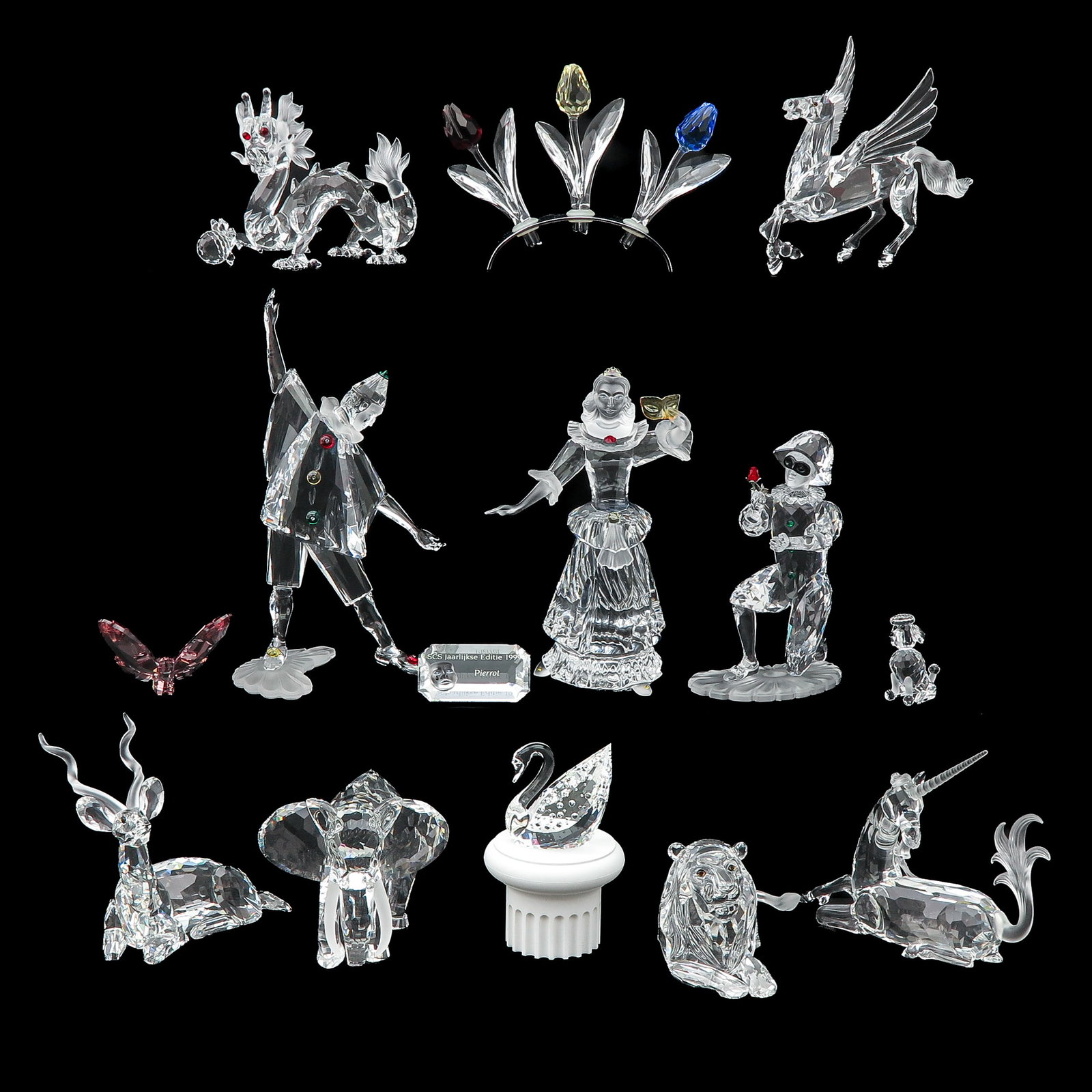 A Collection of Swarovski Crystal Sculptures (1 of 10)