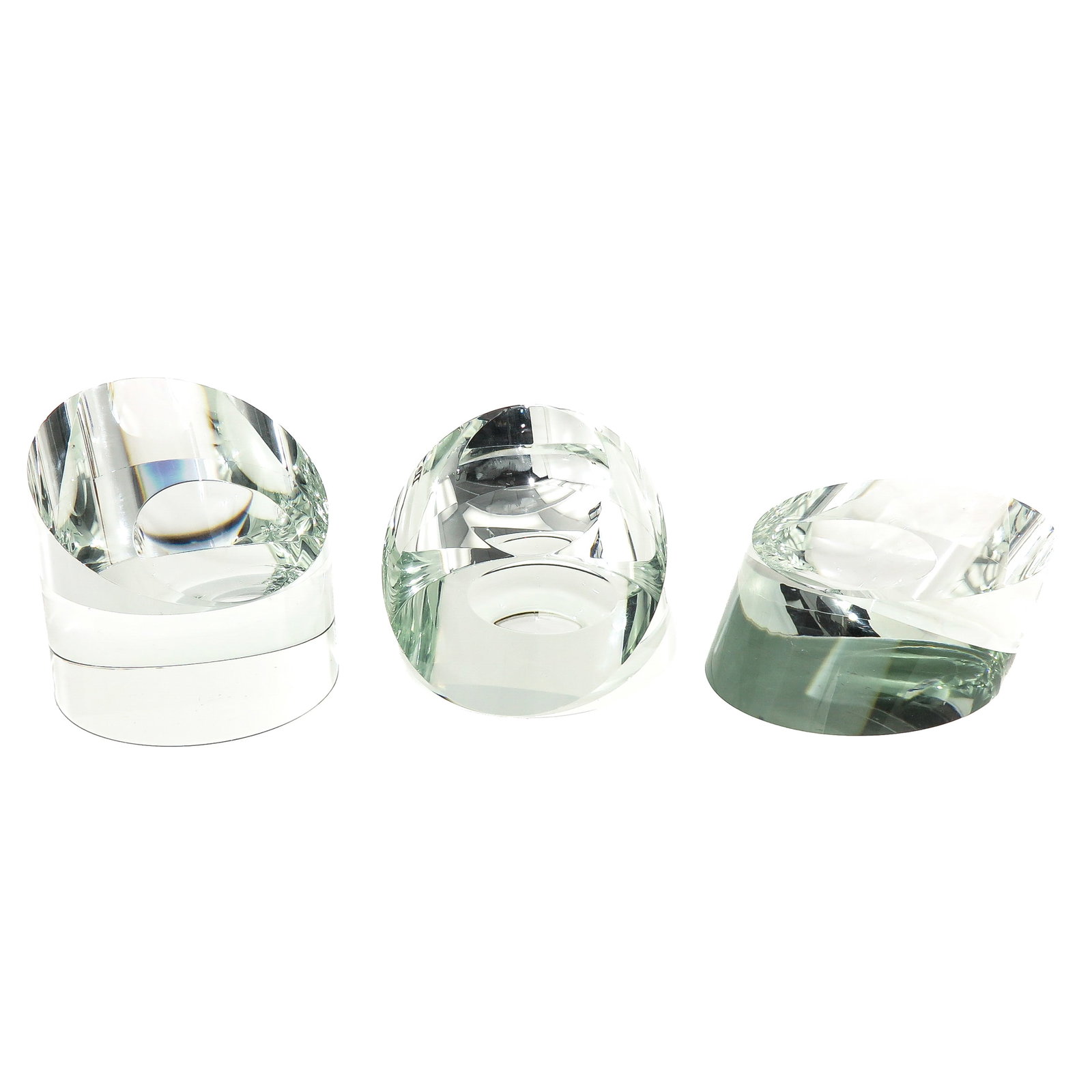 A Set of 3 Glass Sculptures (1 of 9)