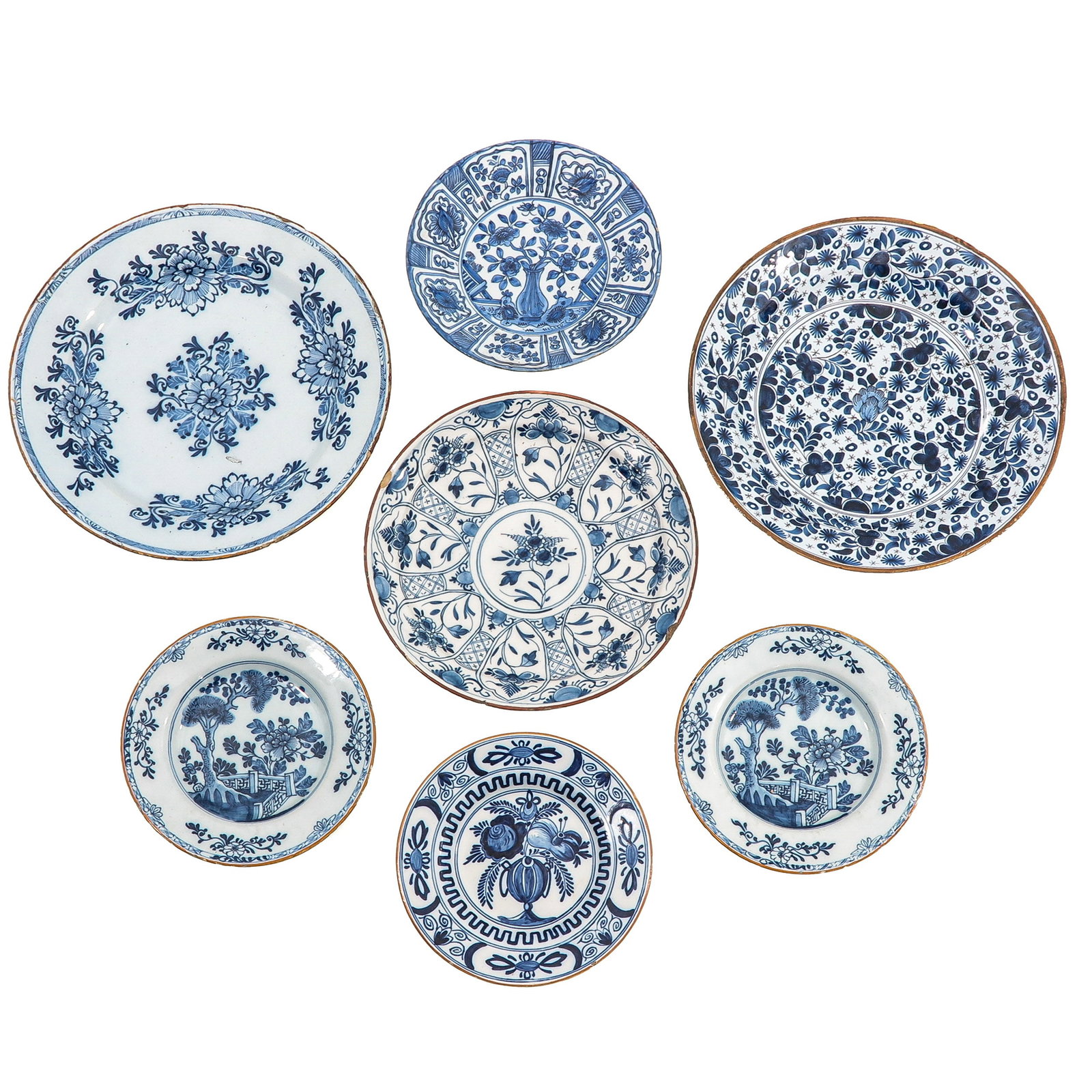 A Collection of 18th Century Delft Plates (1 of 10)