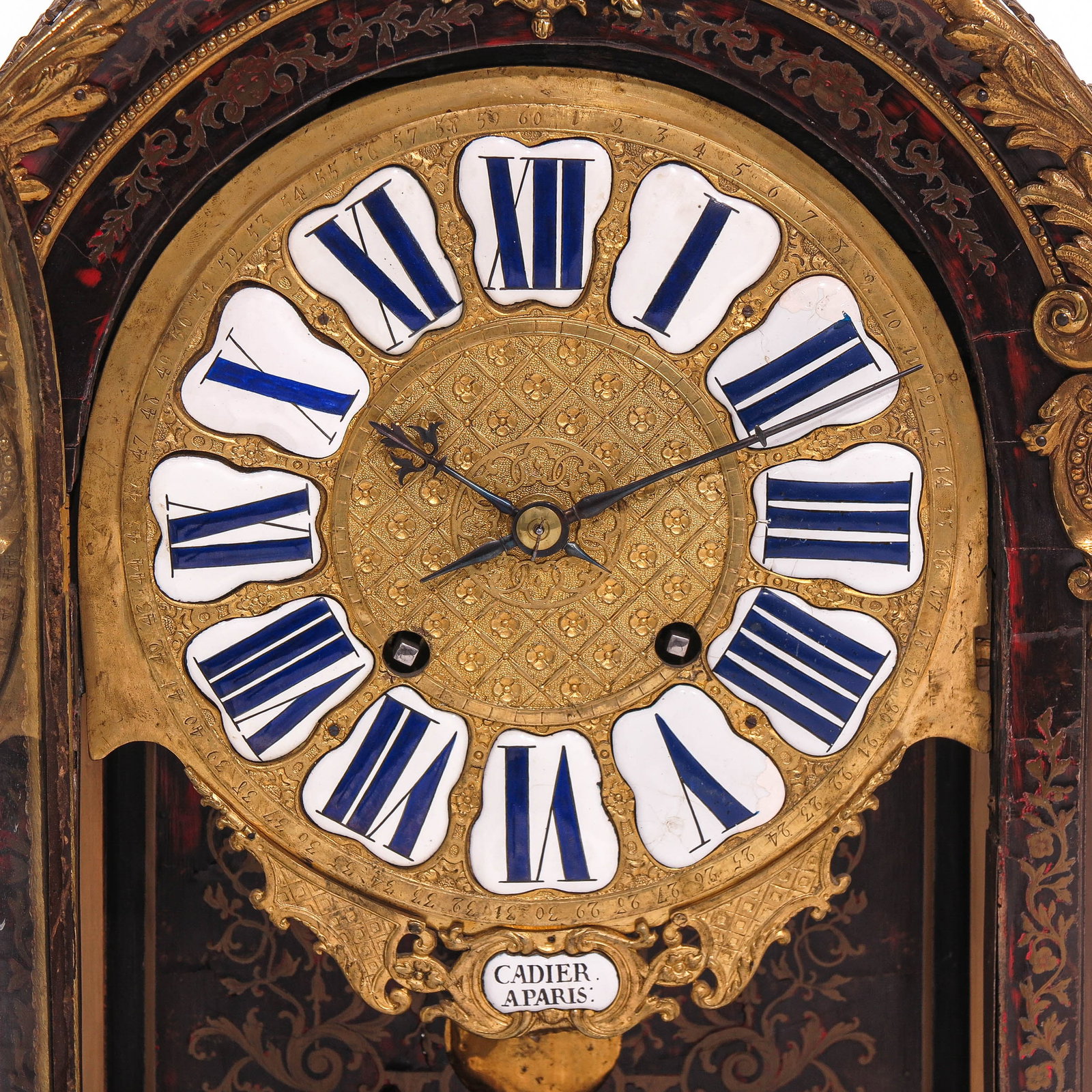 A Console Clock signed Cadier á Paris - 5