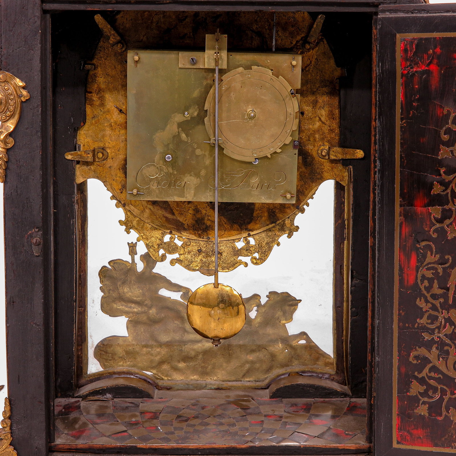 A Console Clock signed Cadier á Paris - 7