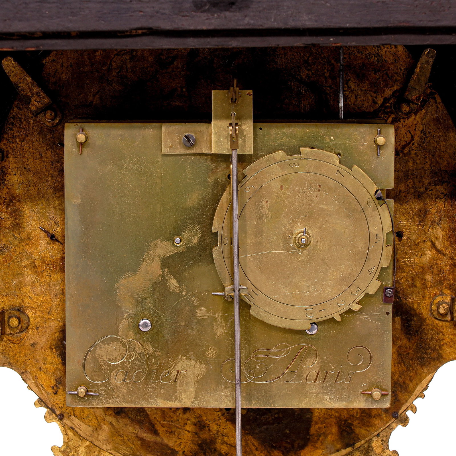 A Console Clock signed Cadier á Paris - 8