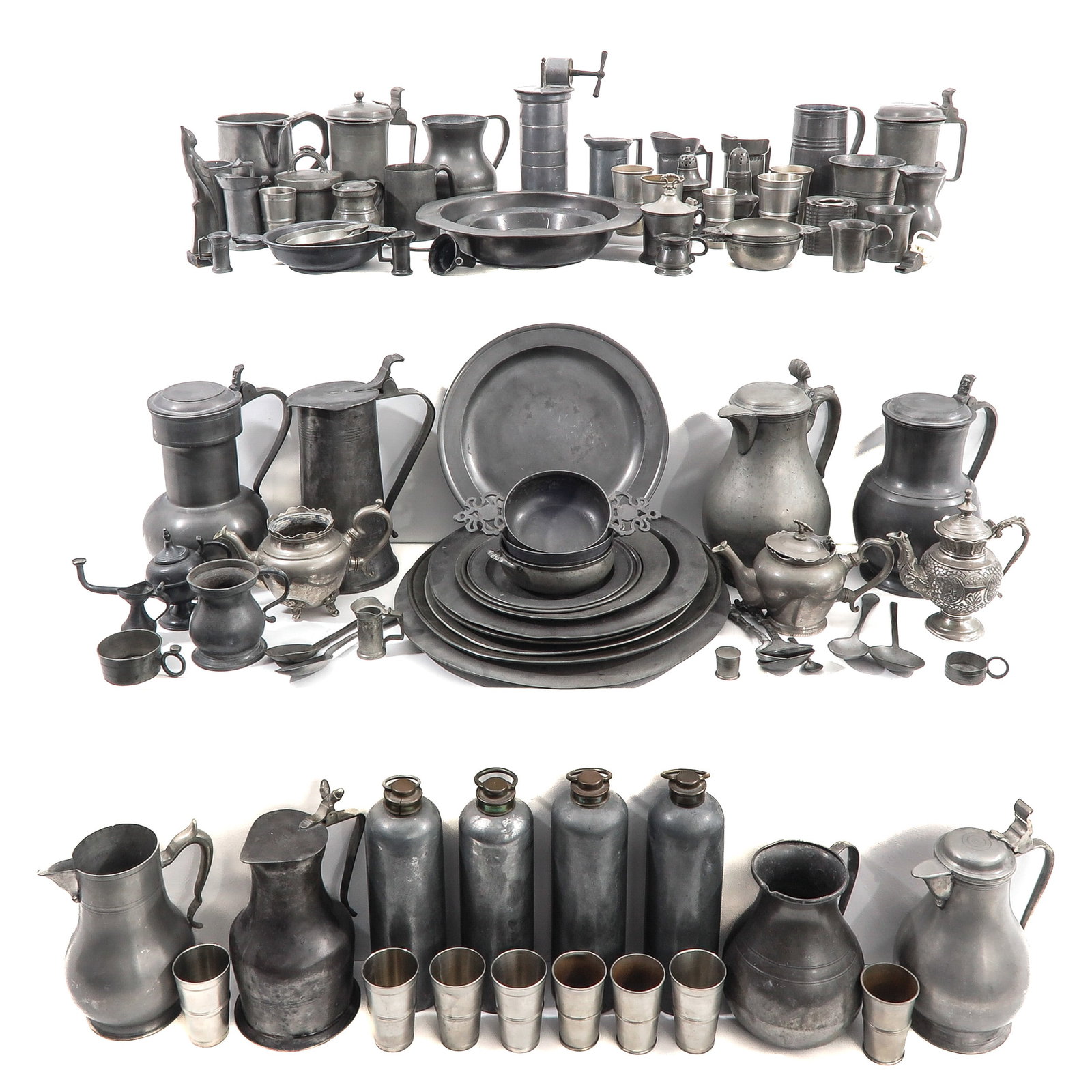 A Group of Pewter Items (1 of 10)
