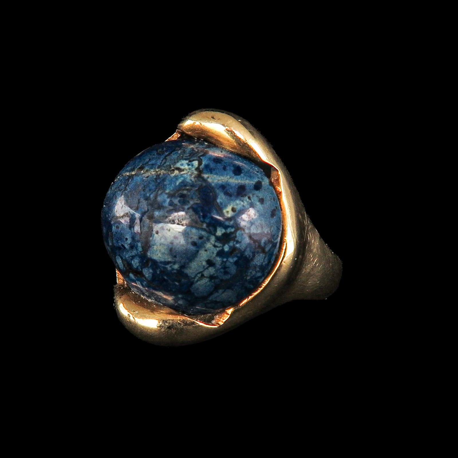 A Ladies 14KG Lapis Lazuli Ring (1 of 4)