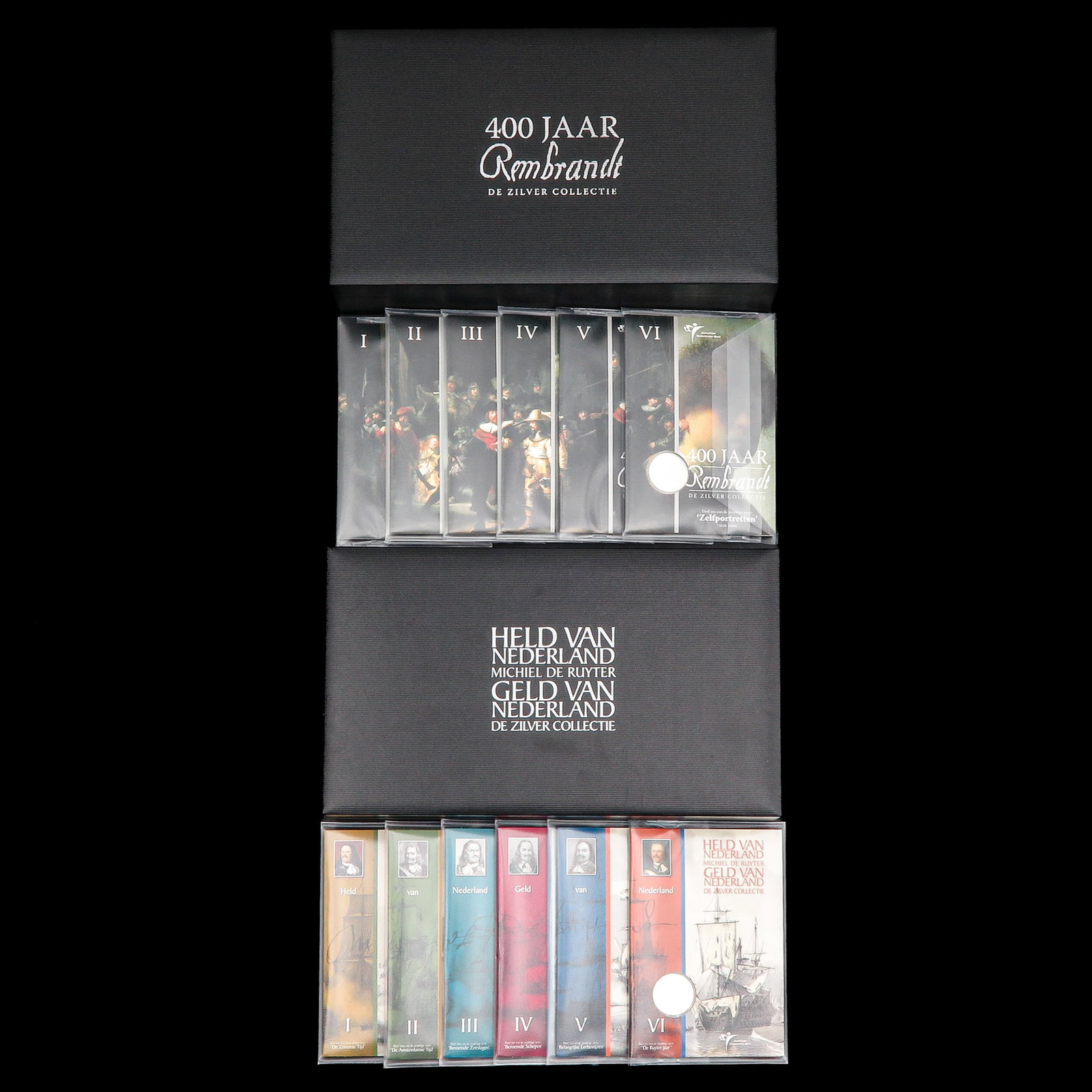 A Lot of 2 Cassettes with Coins: with 2 cassettes of coins, including silver