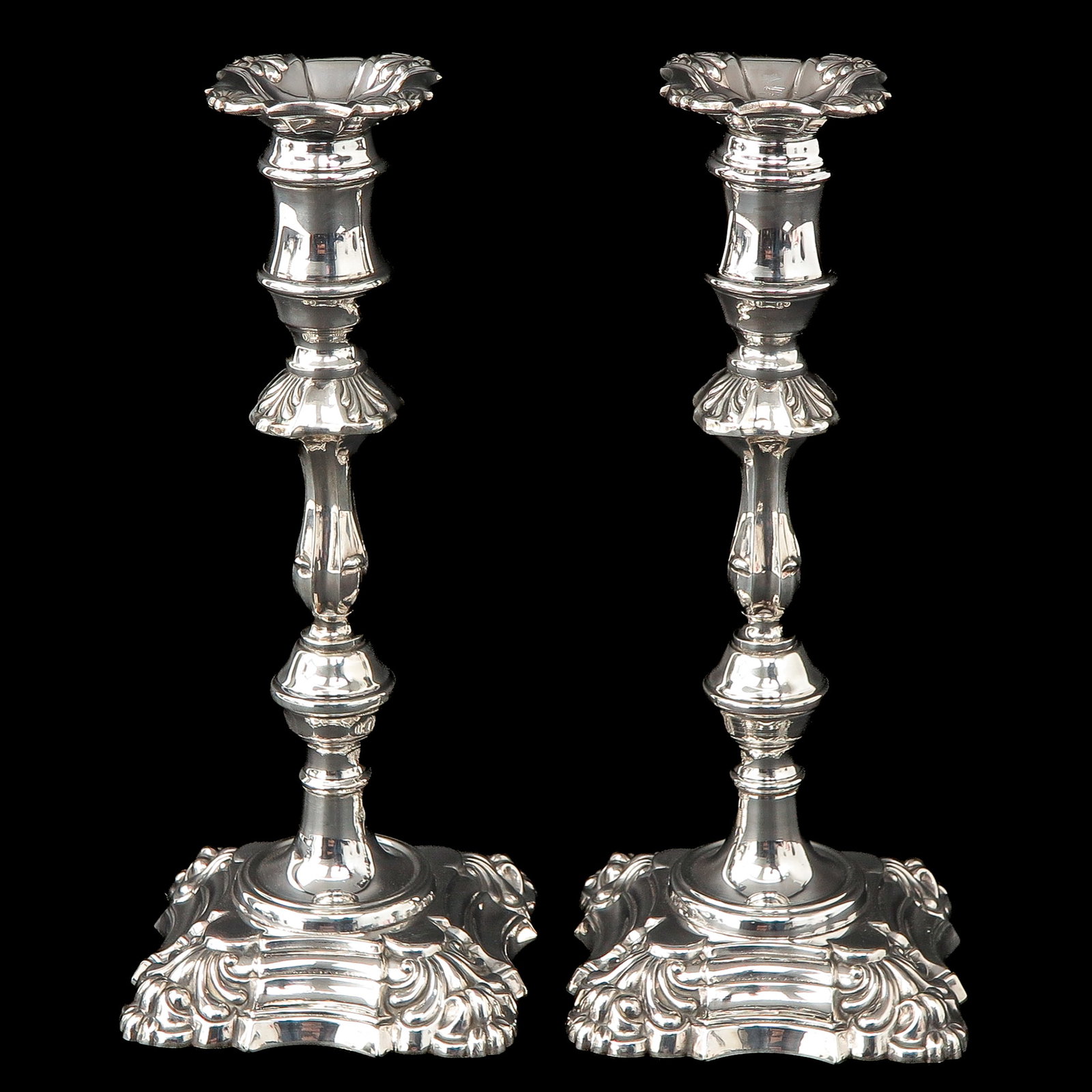 A Pair of Sterling Candlesticks (1 of 8)