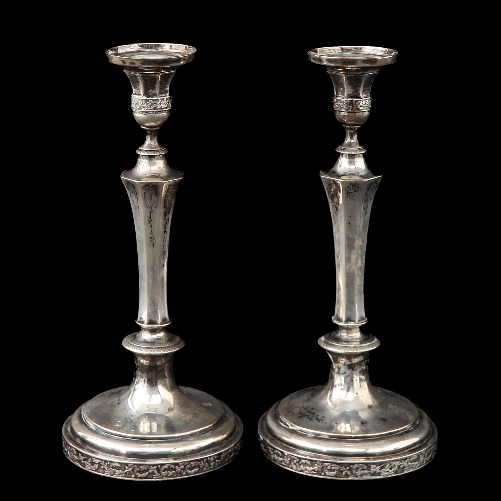 A Pair of Silver Candlesticks (1 of 8)