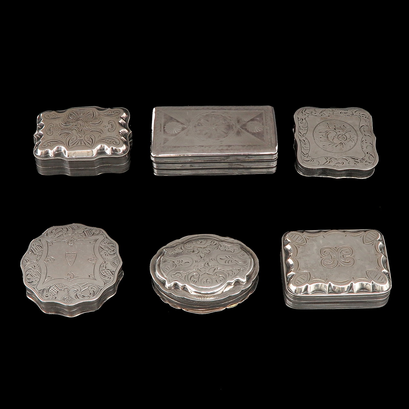 A Lot of 6 Silver Boxes (1 of 10)