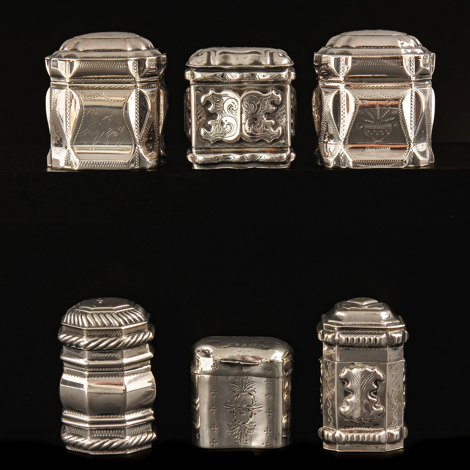 A Group of 6 Silver Snuff Boxes (1 of 10)