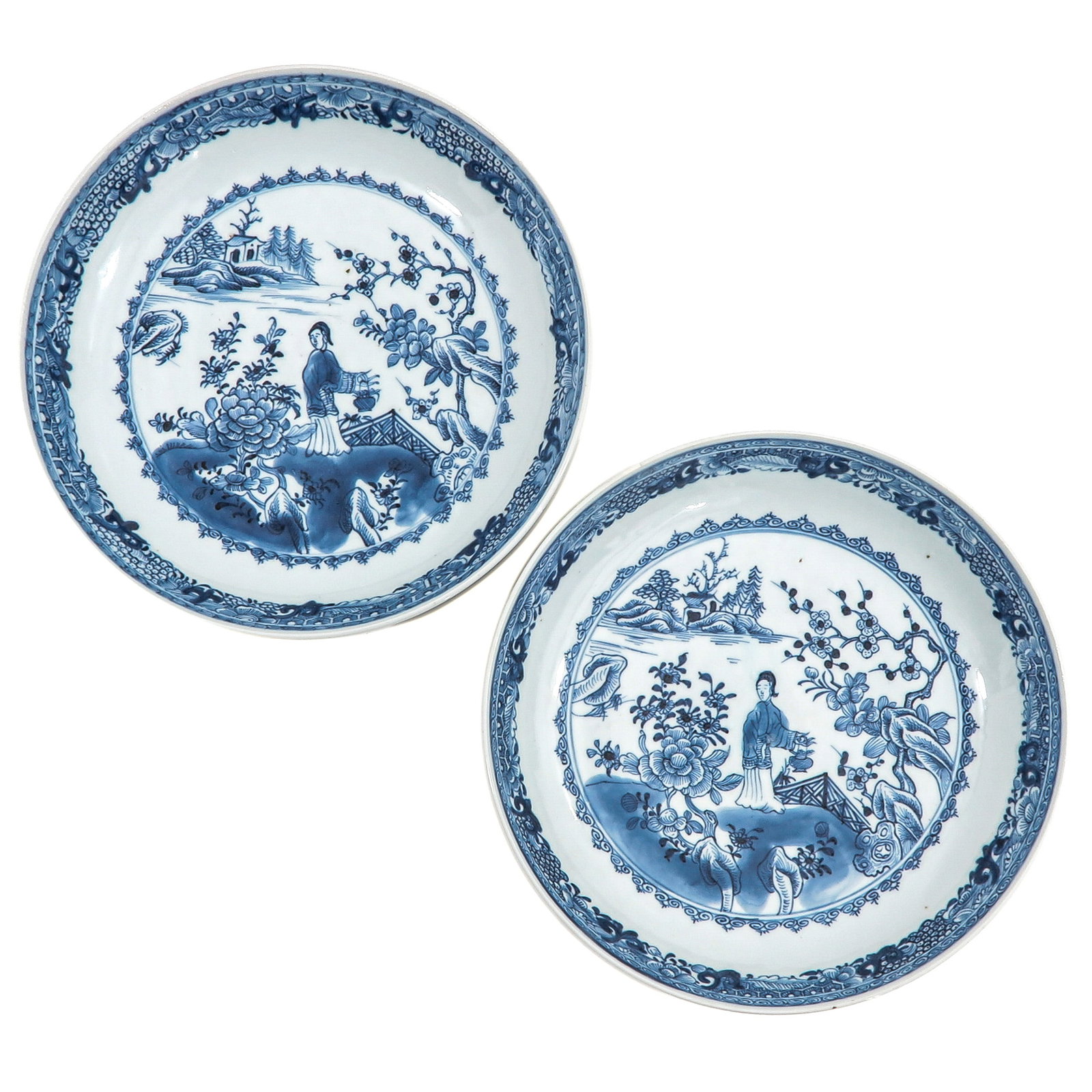 A Pair of Blue and White Plates (1 of 6)