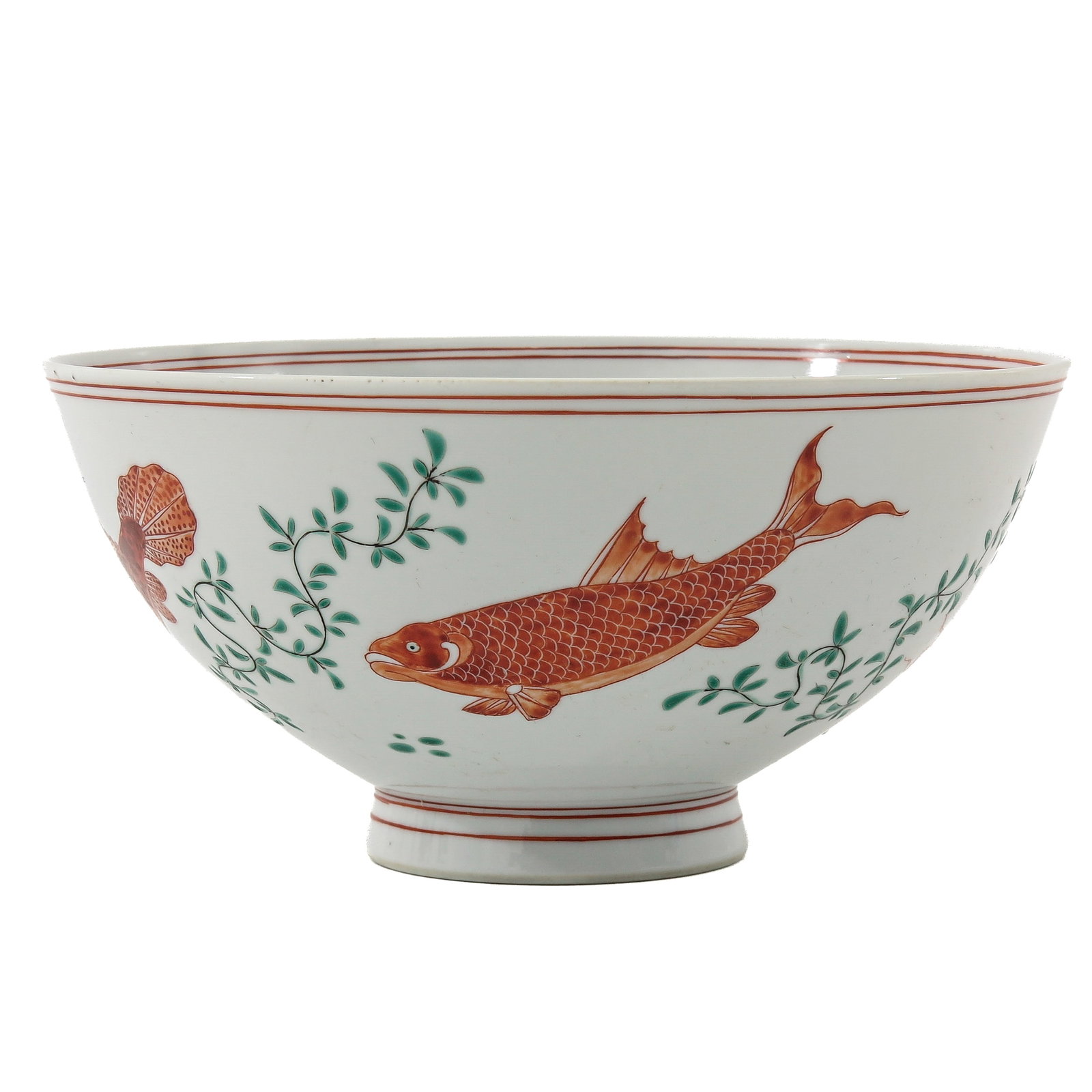 An Carp Decor Bowl: Chenghua mark, 16 cm in diameter.