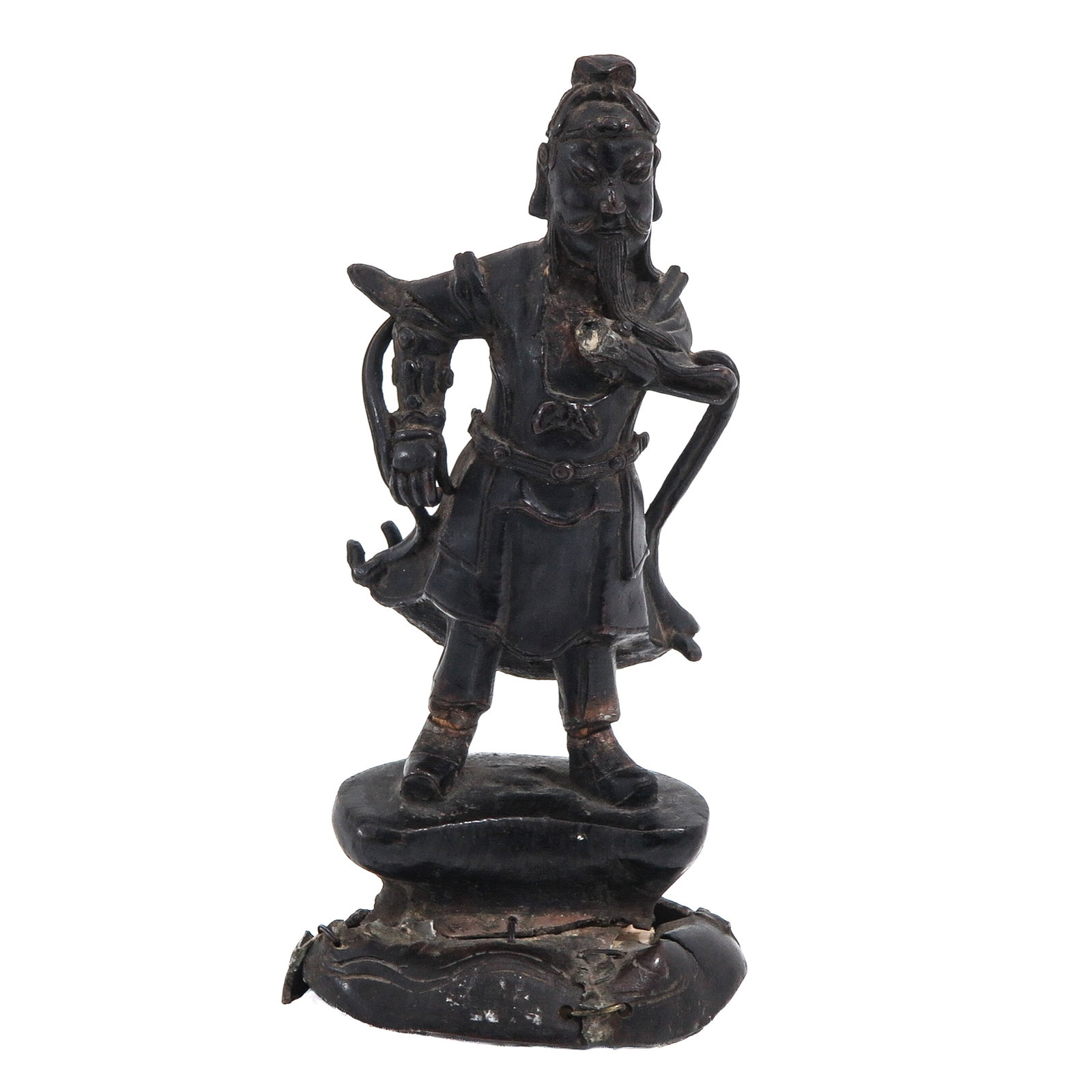 A Bronze Warrior Figure: 20 cm tall