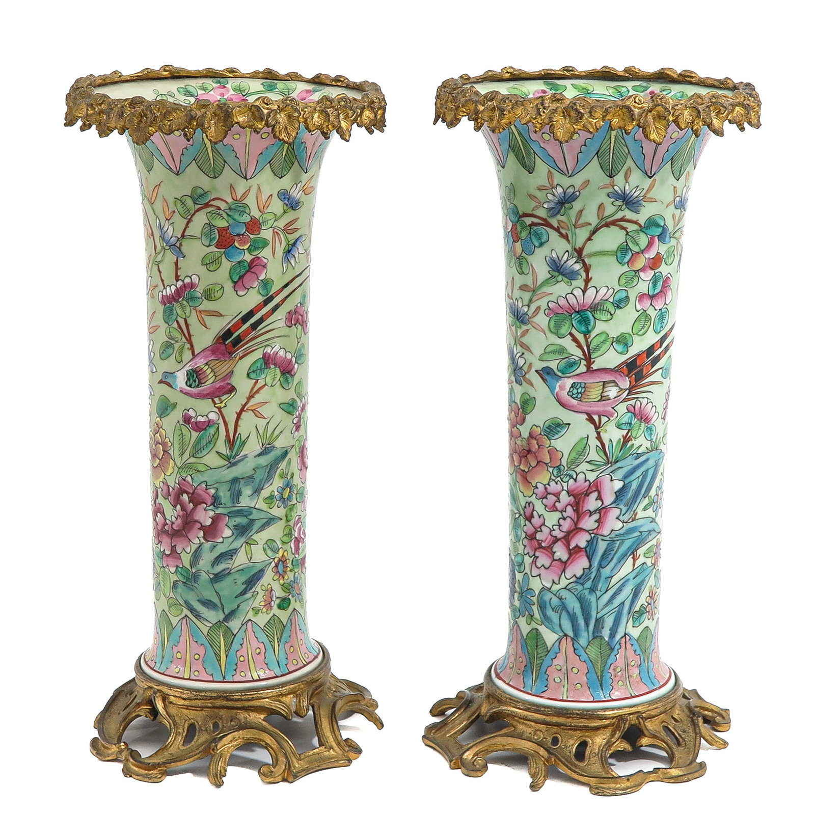 A Pair of Cantonese Vases (1 of 6)