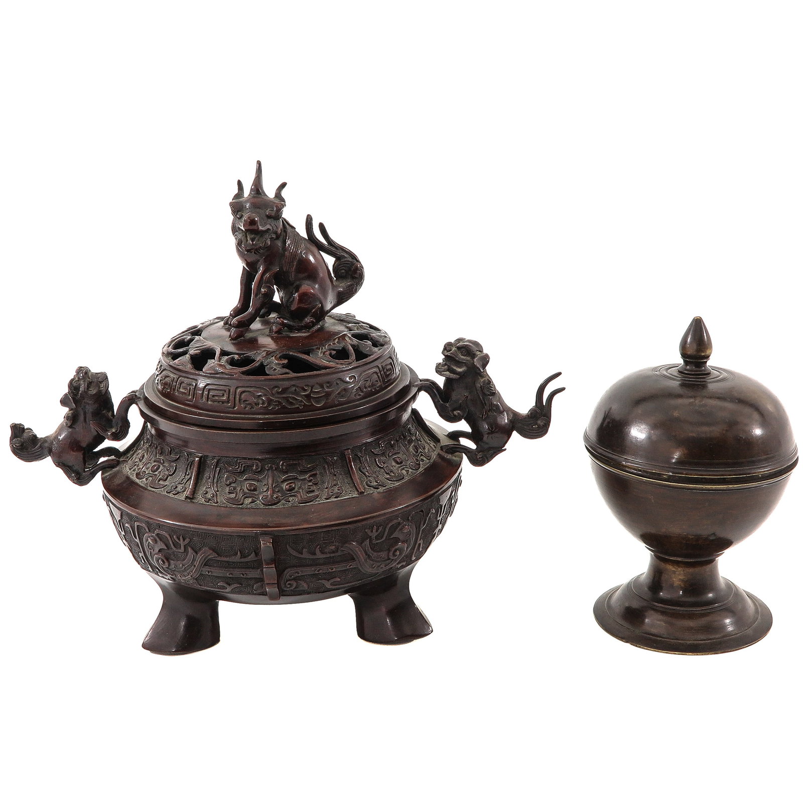A Lot of 2 Bronze Censers (1 of 6)