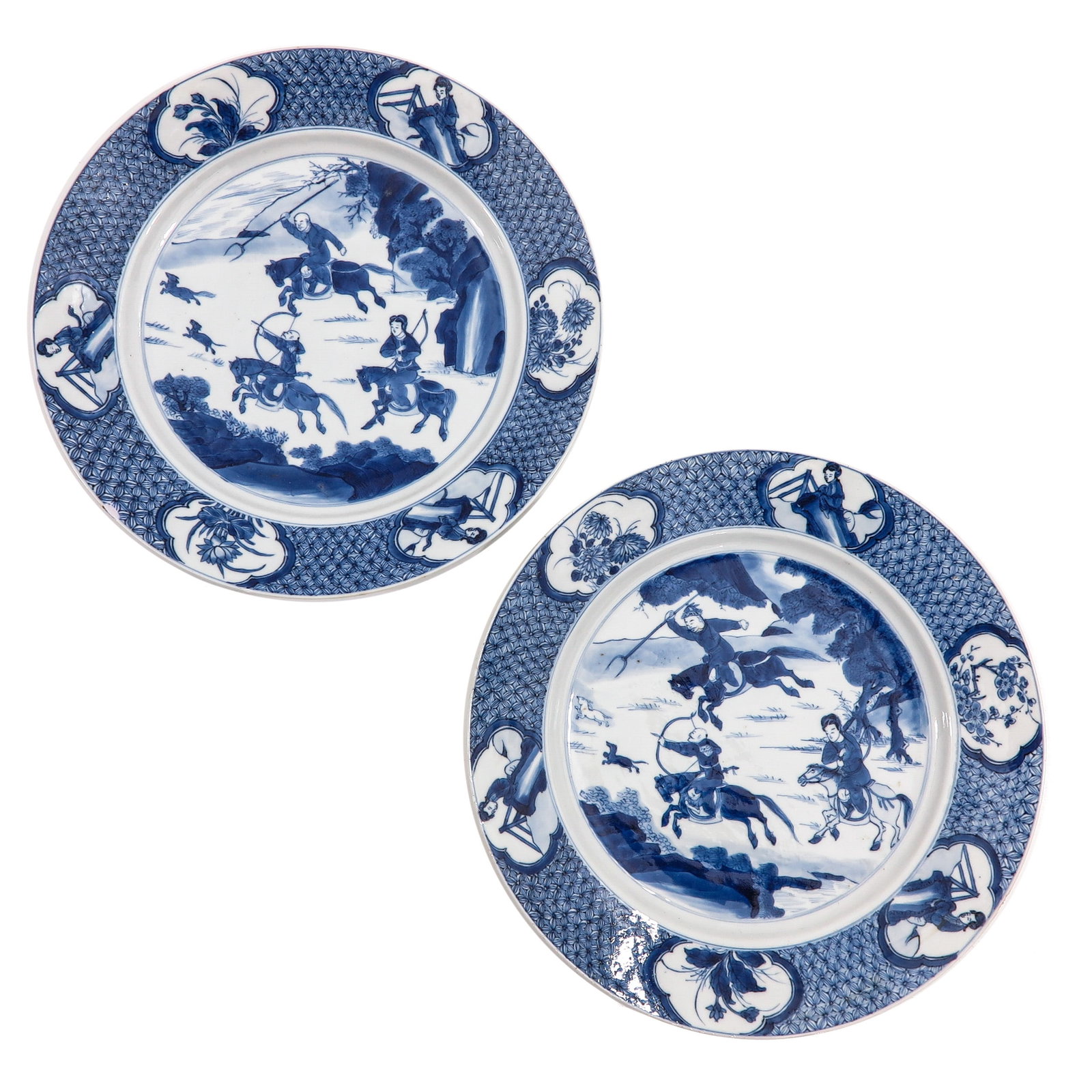 A Pair of Blue and White Plates (1 of 6)