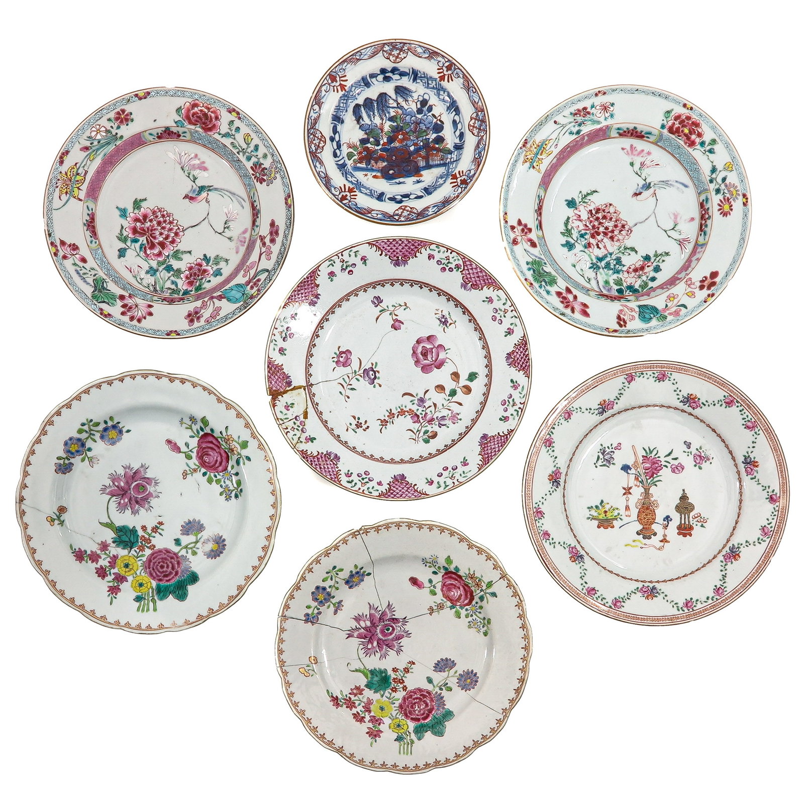 A Collection of 7 Plates (1 of 8)
