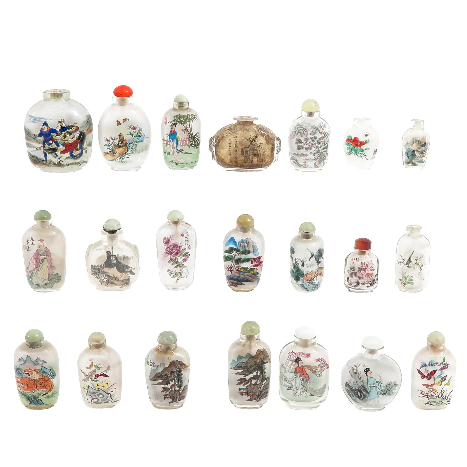 A Large Collection of Snuff Bottles (1 of 6)