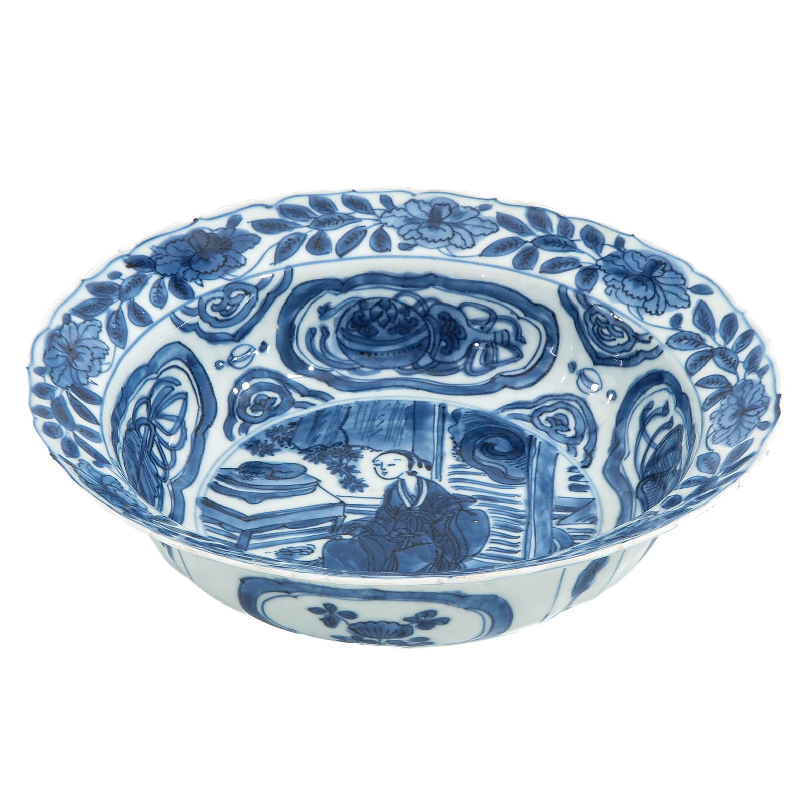 A Blue and White Flared Rim Bowl (1 of 6)