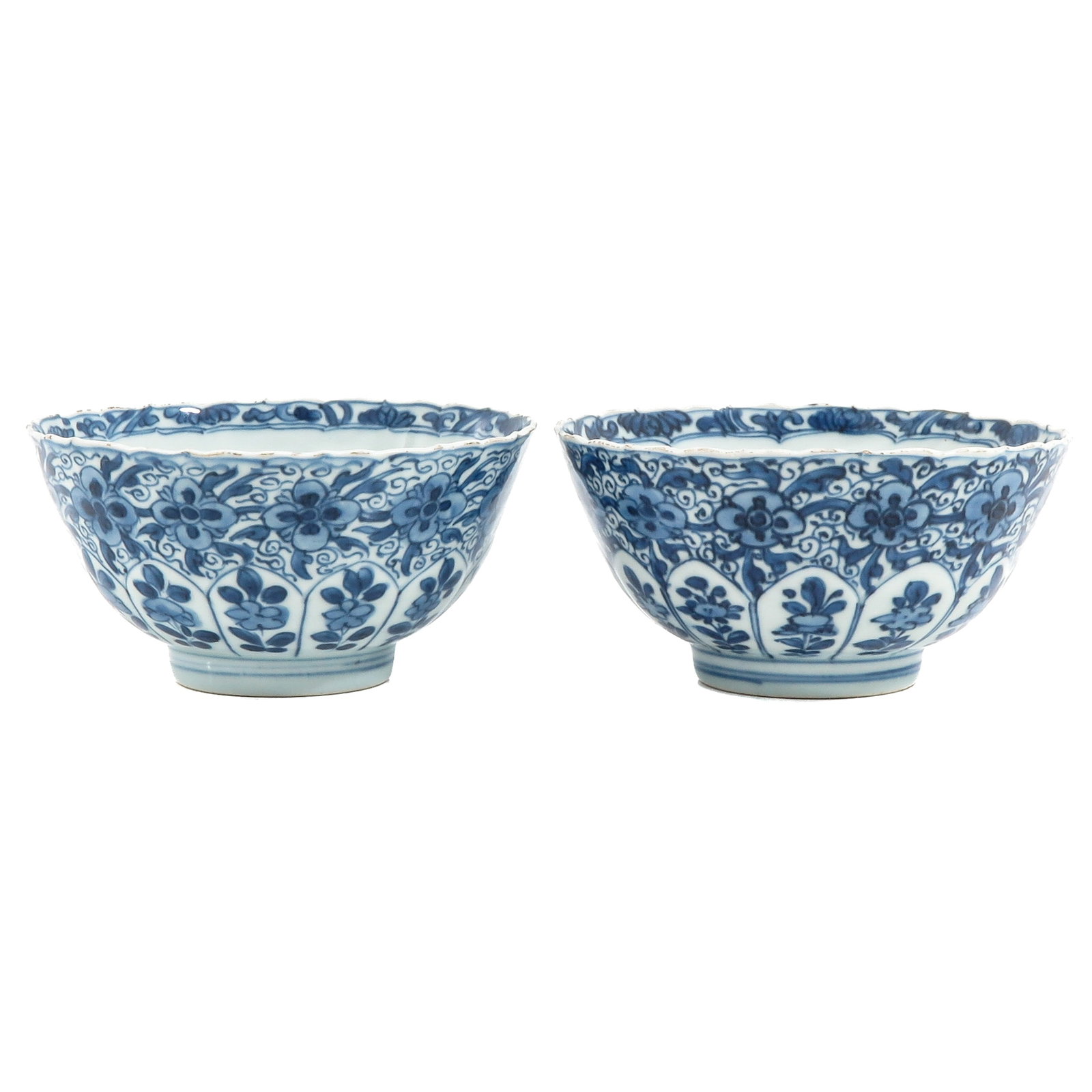 A Lot of 2 Blue and White Bowls (1 of 6)