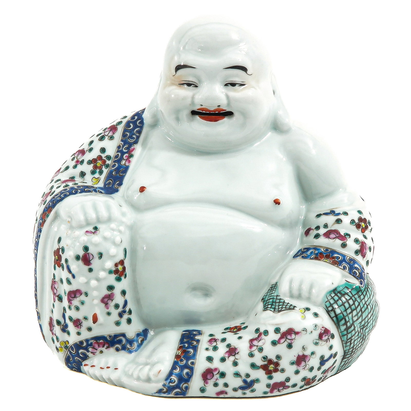 A Famille Rose Buddha Sculpture (1 of 6)