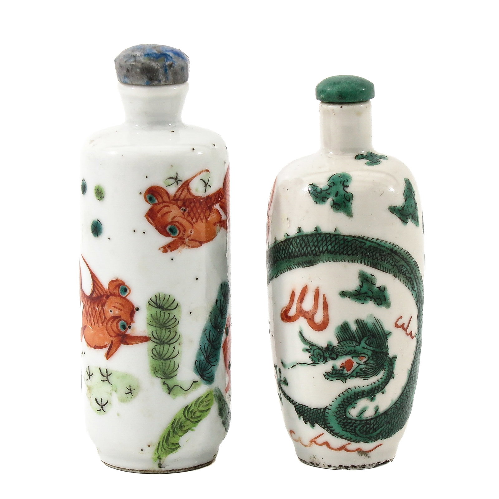 A Lot of 2 Porcelain Snuff Bottles (1 of 6)