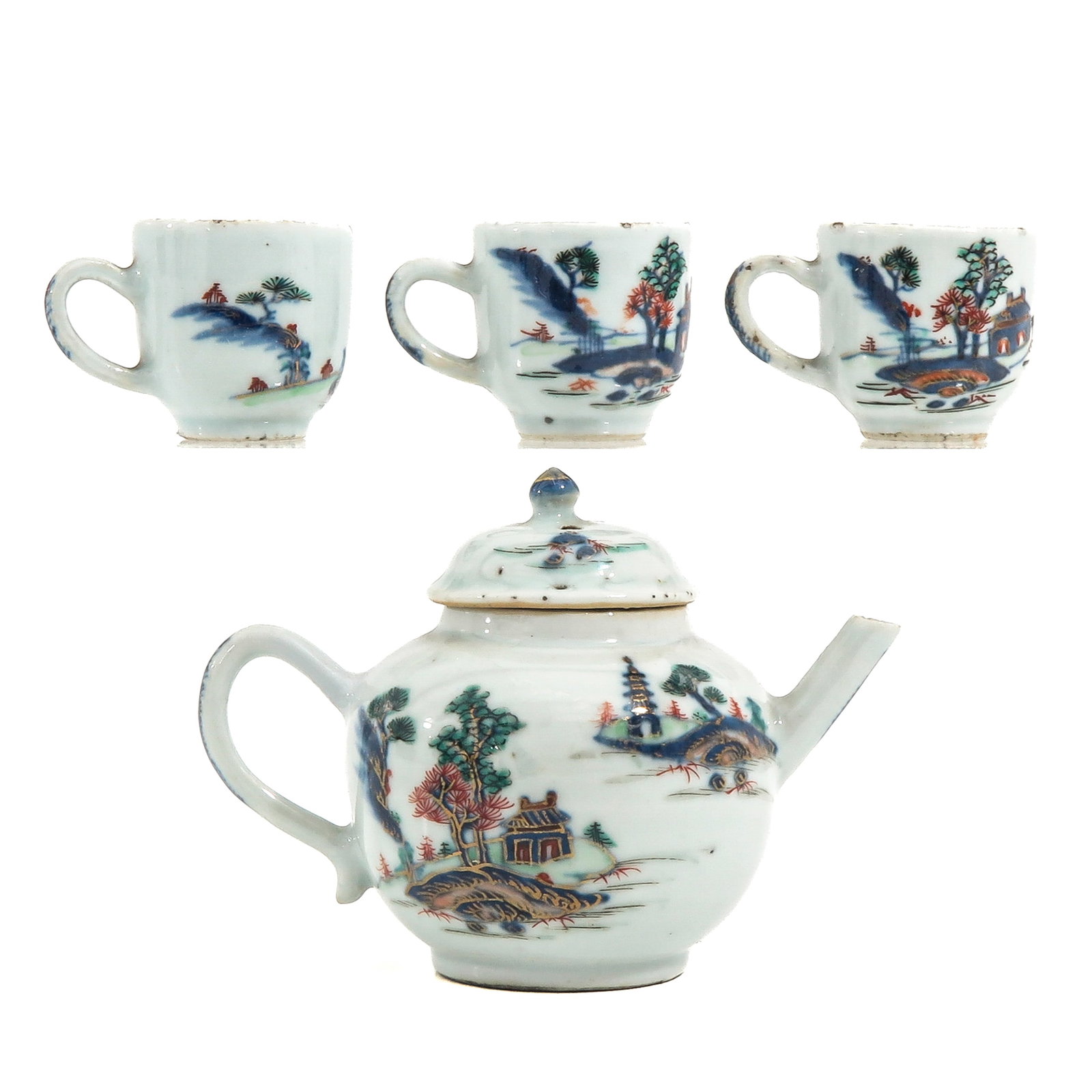 A Polychrome Decor Teapot - 3