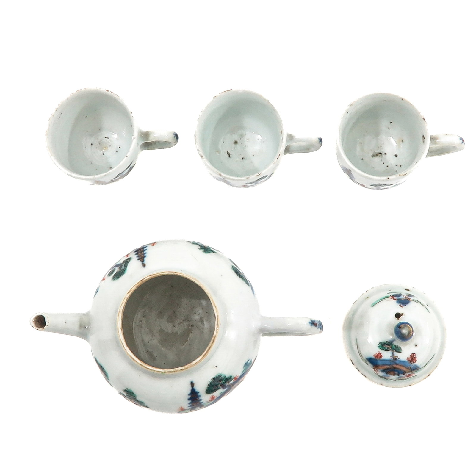 A Polychrome Decor Teapot - 5