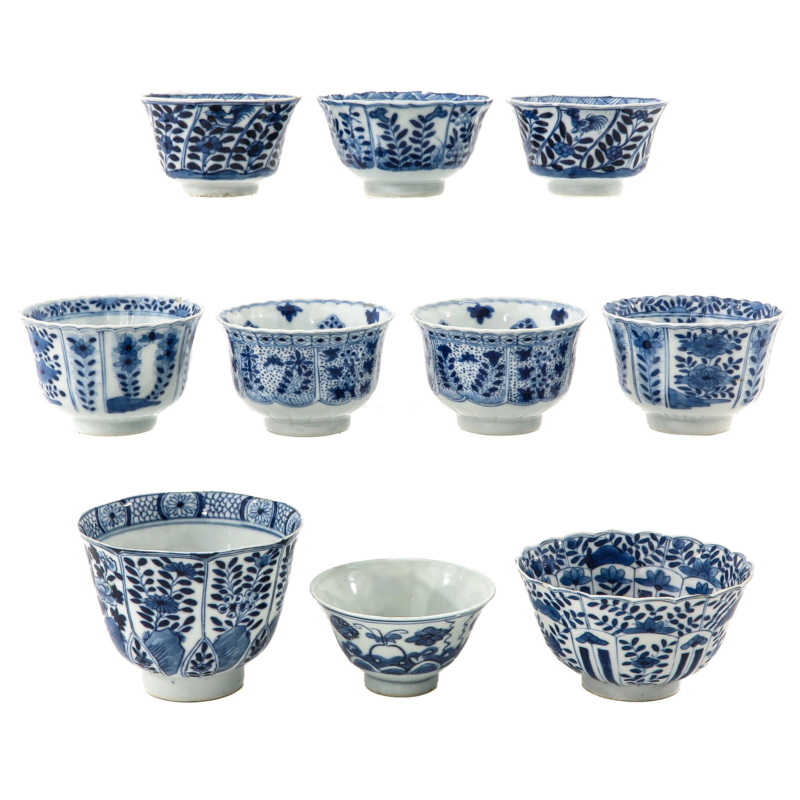 A Group of Blue and White Cups (1 of 6)