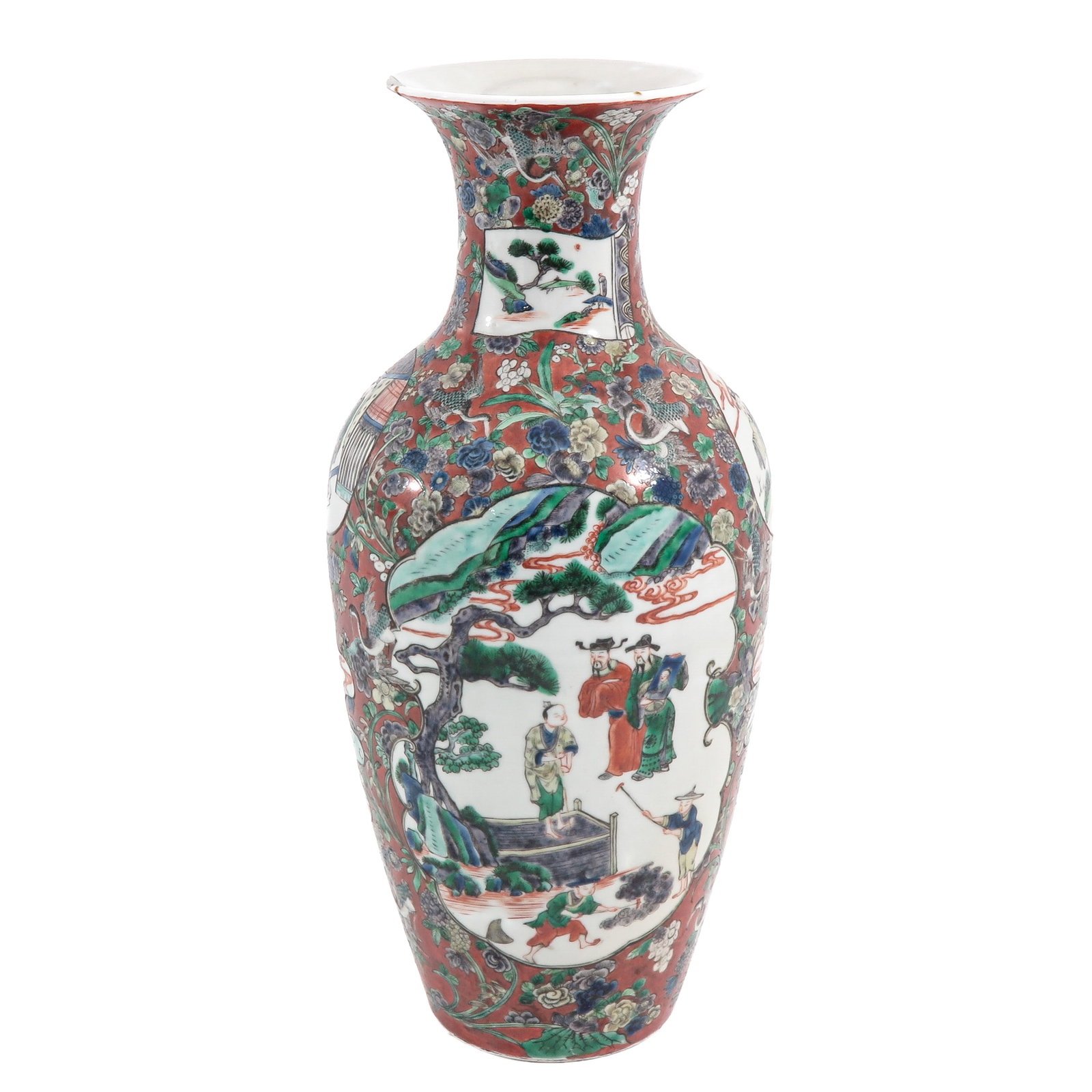 A Famille Verte Baluster Vase (1 of 6)