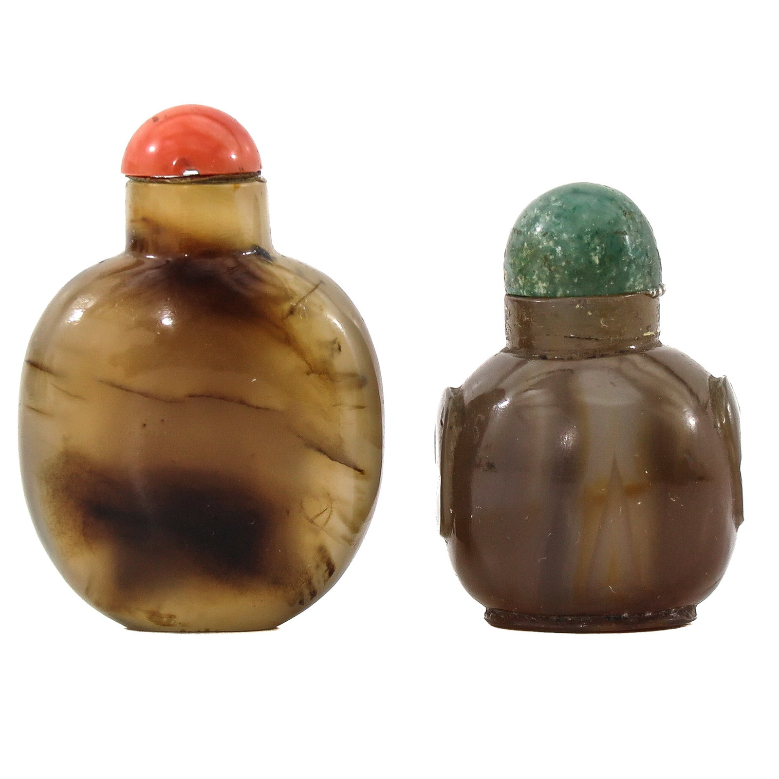 A Lot of 2 Agate Snuff Bottles (1 of 6)