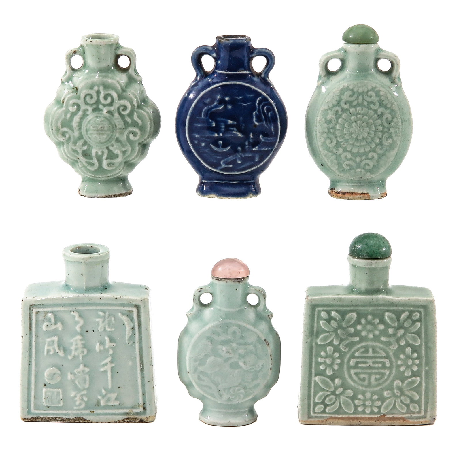A Group of 6 Snuff Bottles (1 of 6)