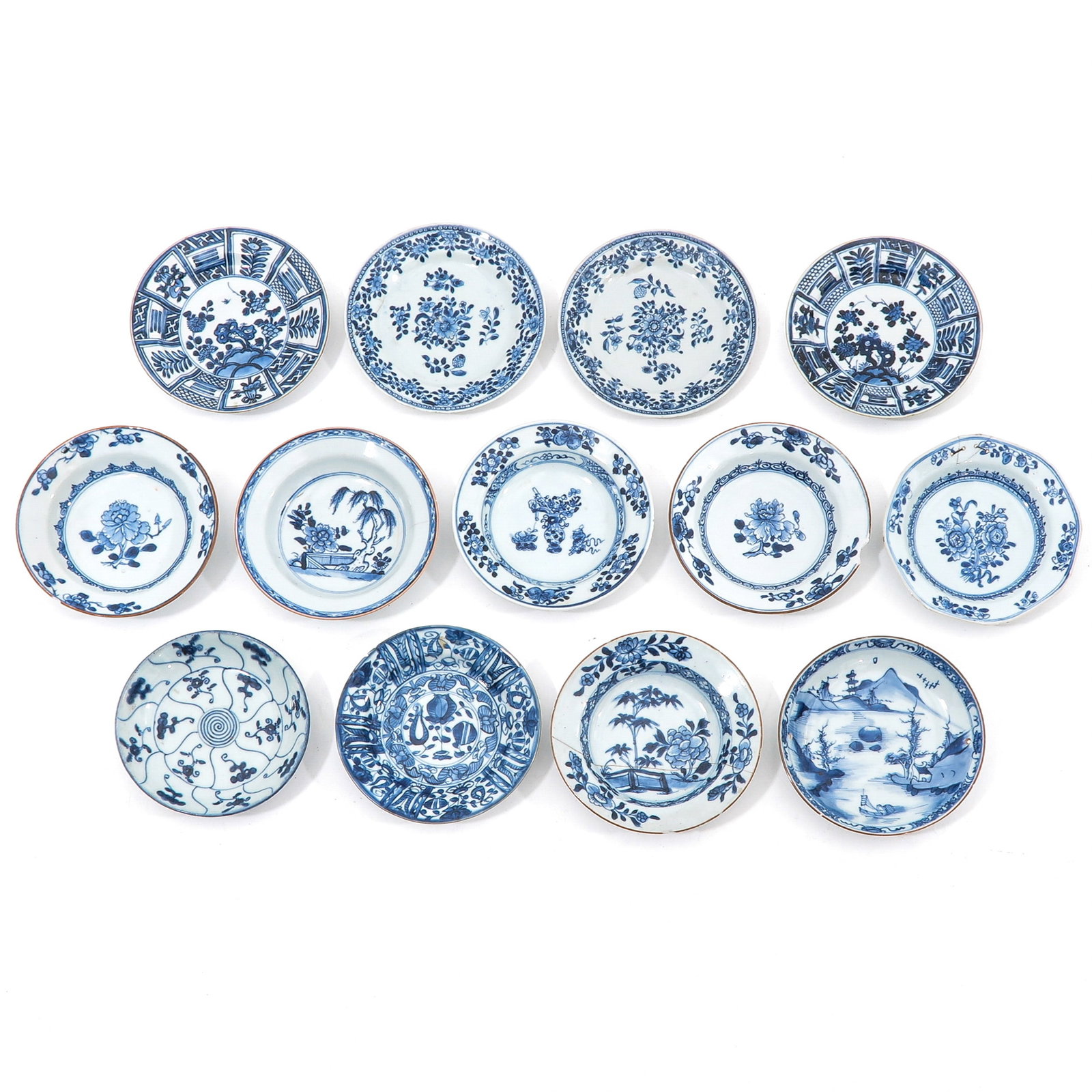 A Group of Blue and White Saucers (1 of 10)