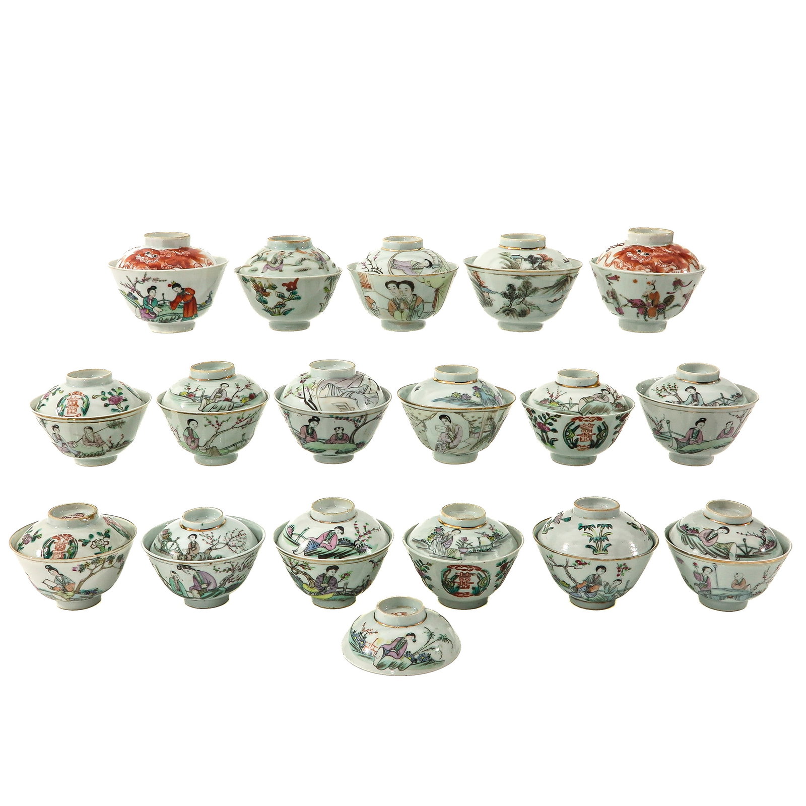 A Group of Tea Cups with Covers (1 of 8)