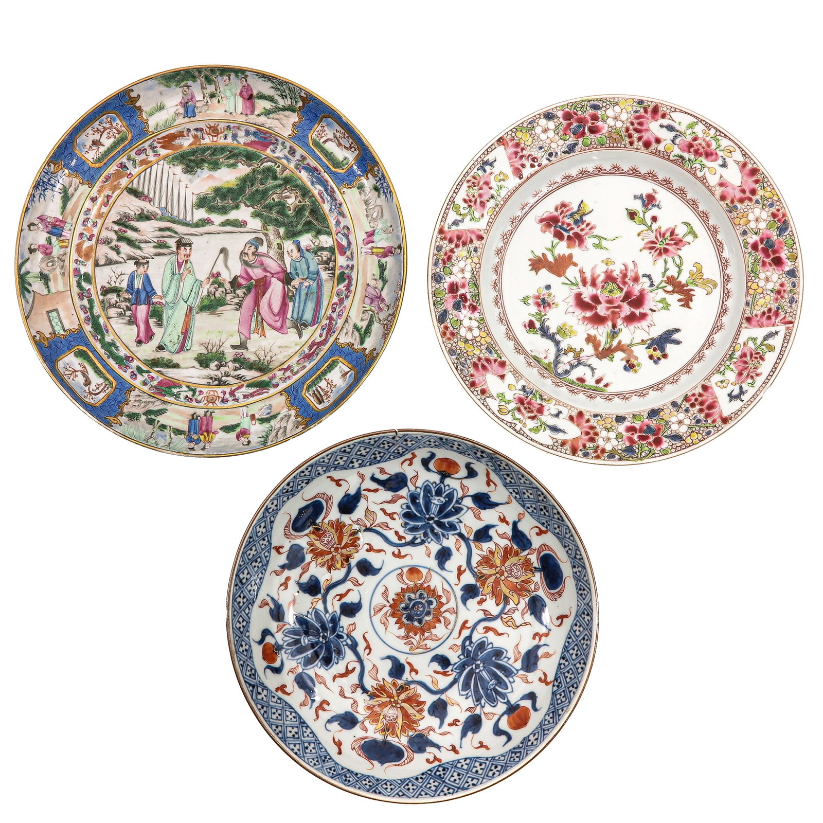 A Varied Group of 3 Plates (1 of 8)