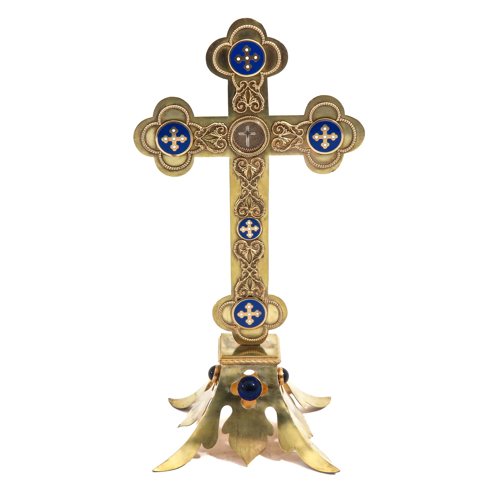 A Gilt Bronze Reliquary Cross (1 of 7)