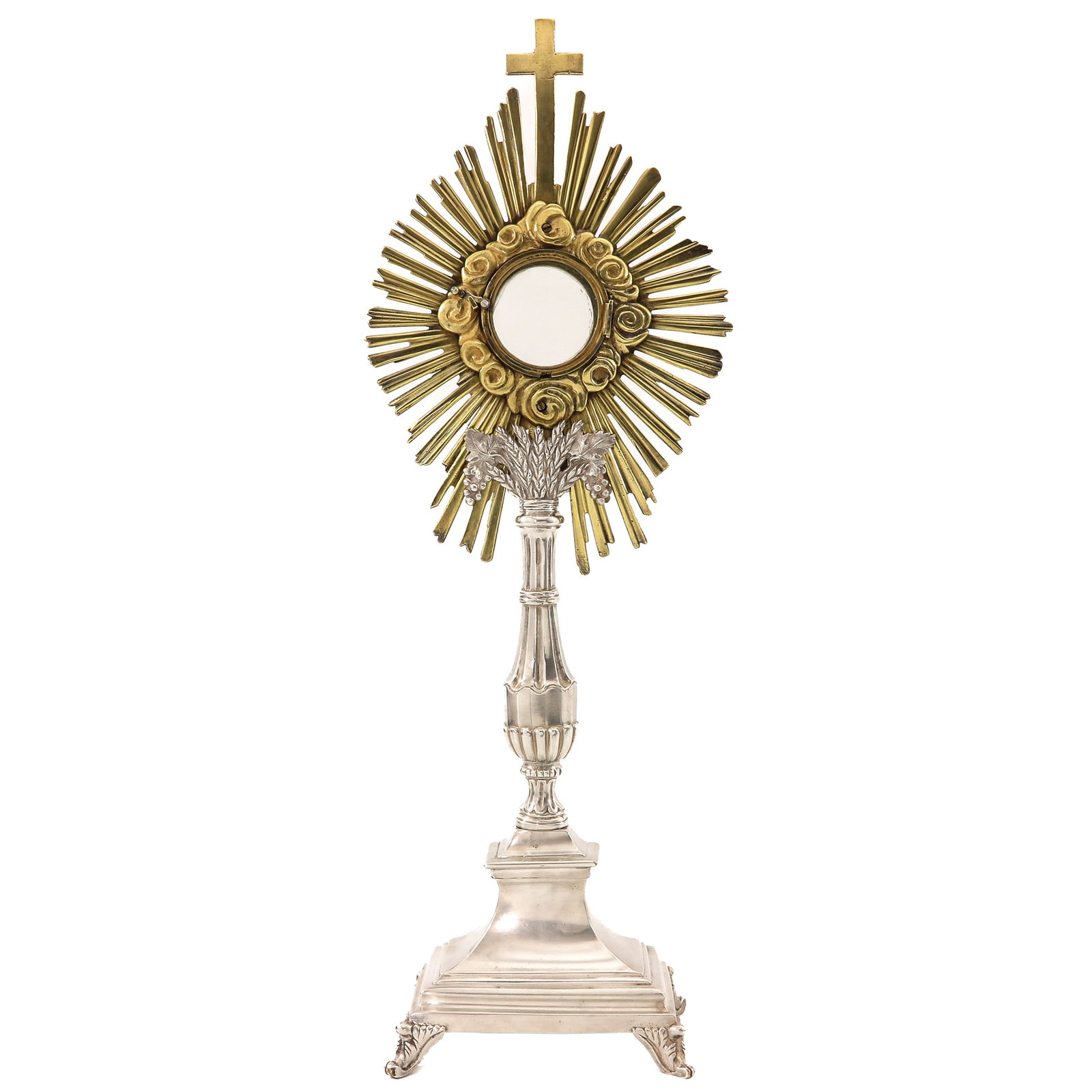 A Silver Plated Monstrance - 3