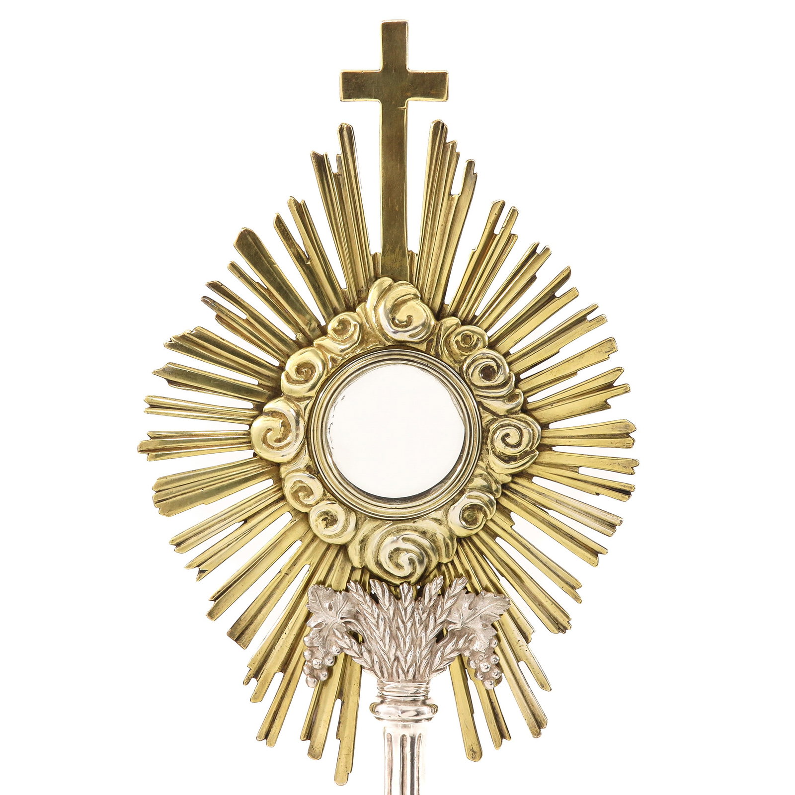 A Silver Plated Monstrance - 7