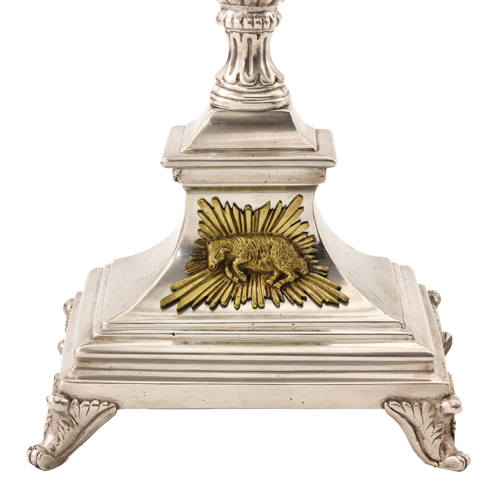 A Silver Plated Monstrance - 9